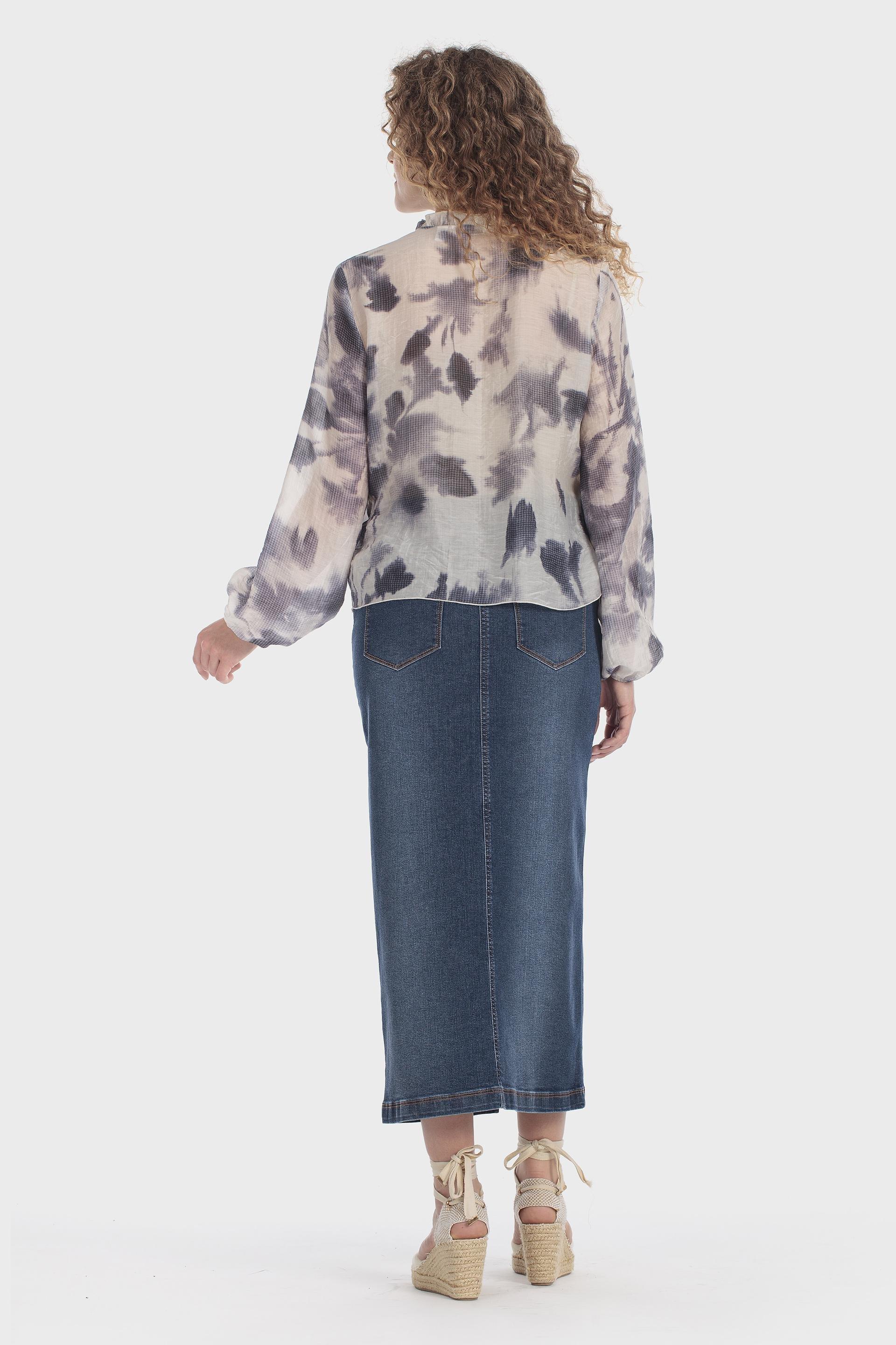 Printed Blouse Multicolour, Blue Cramberry, large image number 3