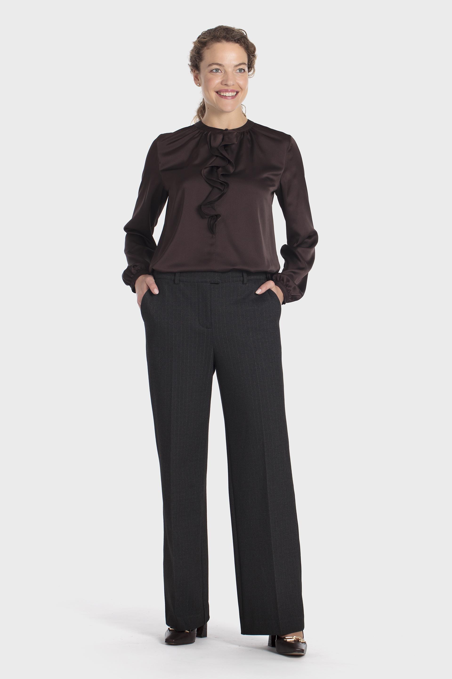 Fancy blouse, WOMEN, Brown Chocolate, medium