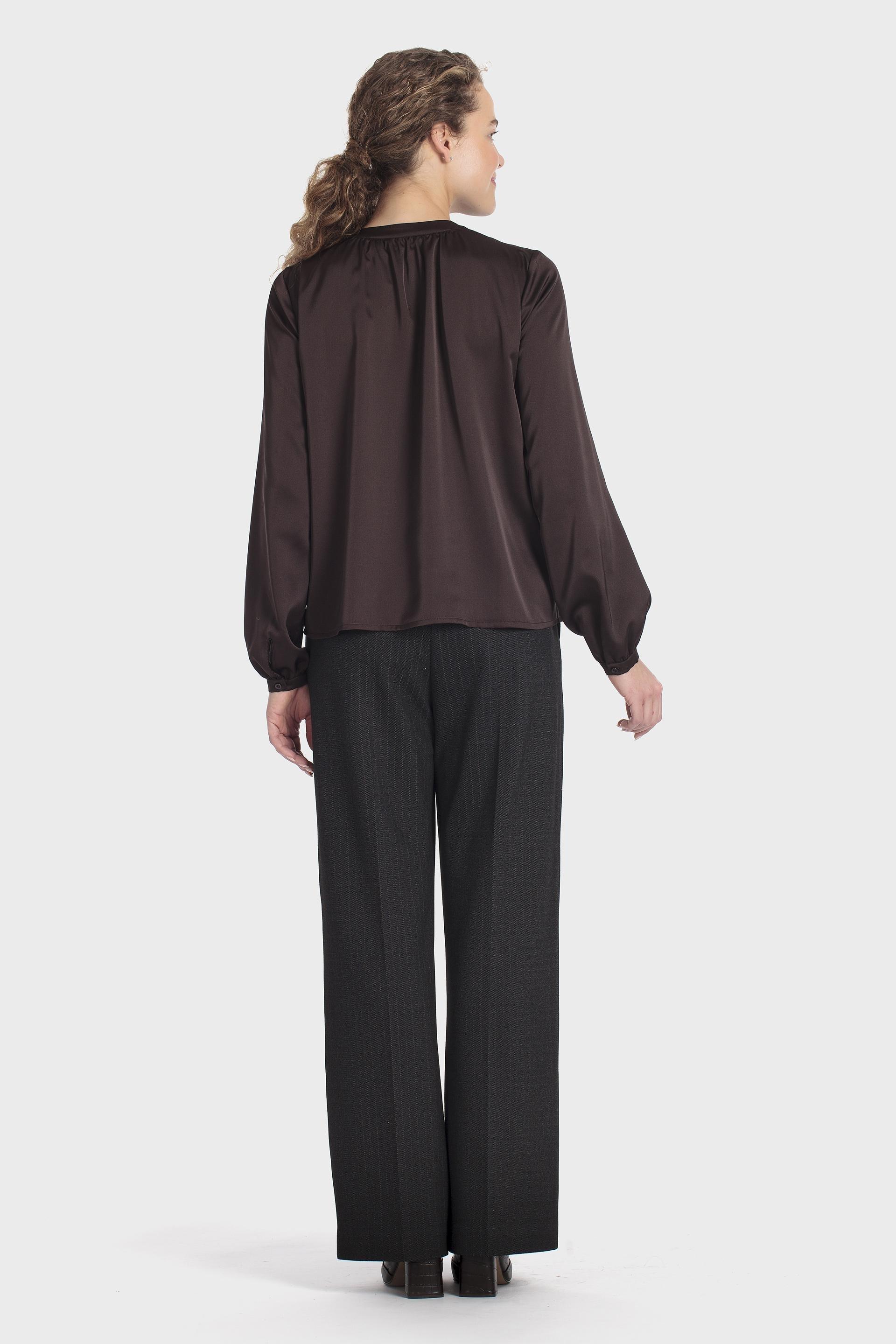 Fancy blouse, WOMEN, Brown Chocolate, large image number 3