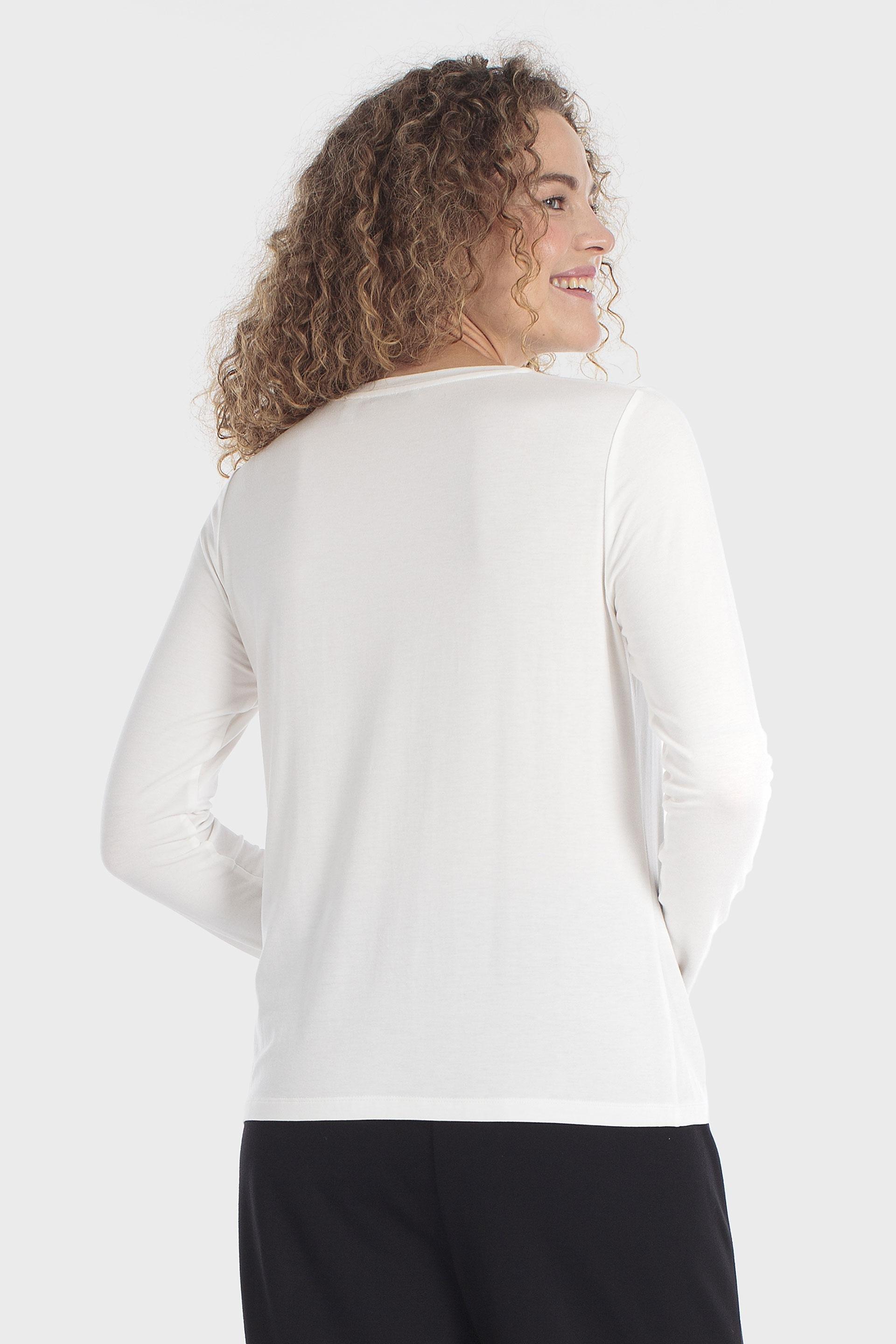 White Printed T-Shirt, Beige Talc, medium