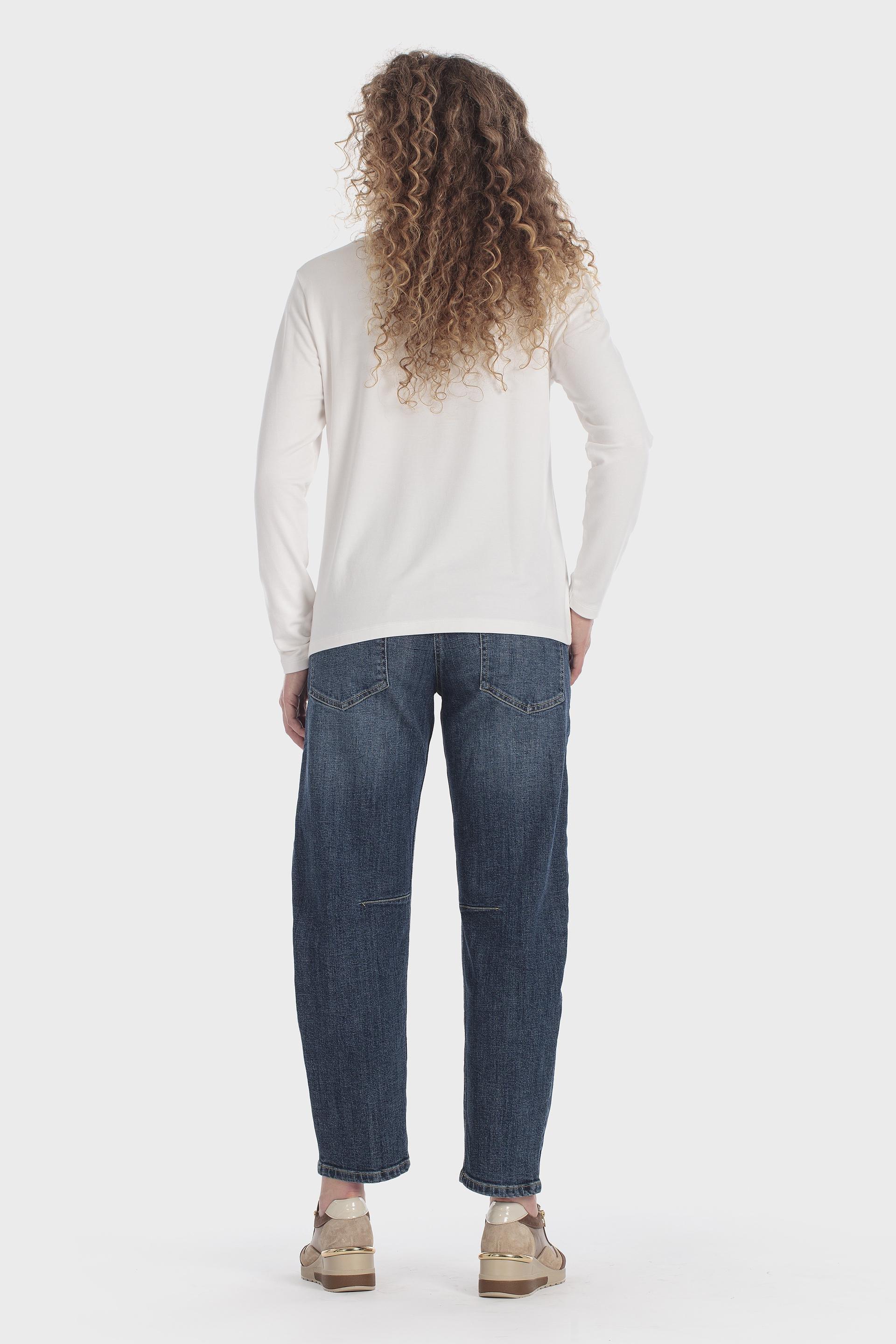 Gemstone Slogan Long Sleeve T-Shirt Cream, Beige Talc, large image number 3
