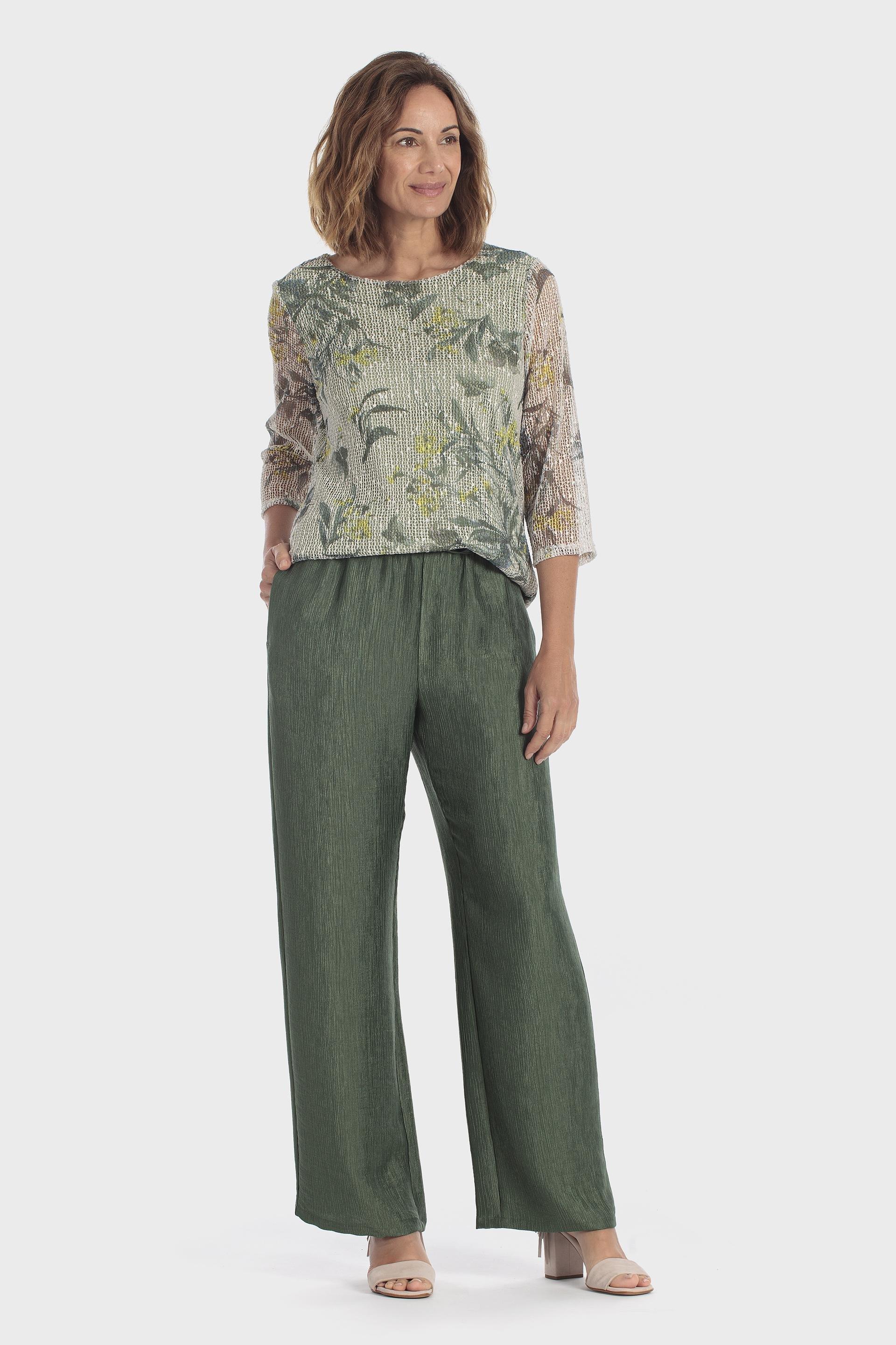 Mesh Printed T-Shirt Green, Green Forest, medium