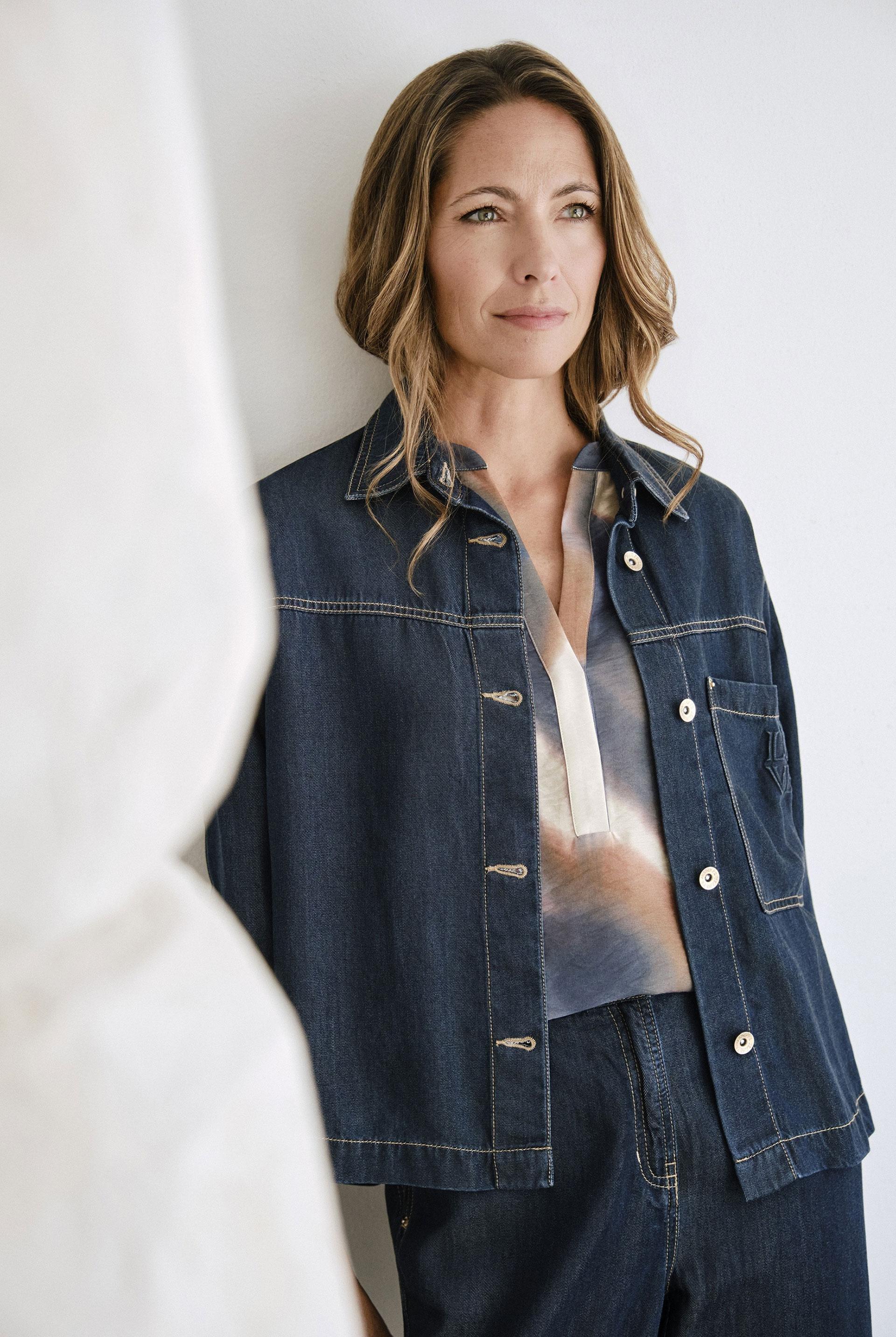 Blue Lyocell Jacket, 3701_397, large image number 0