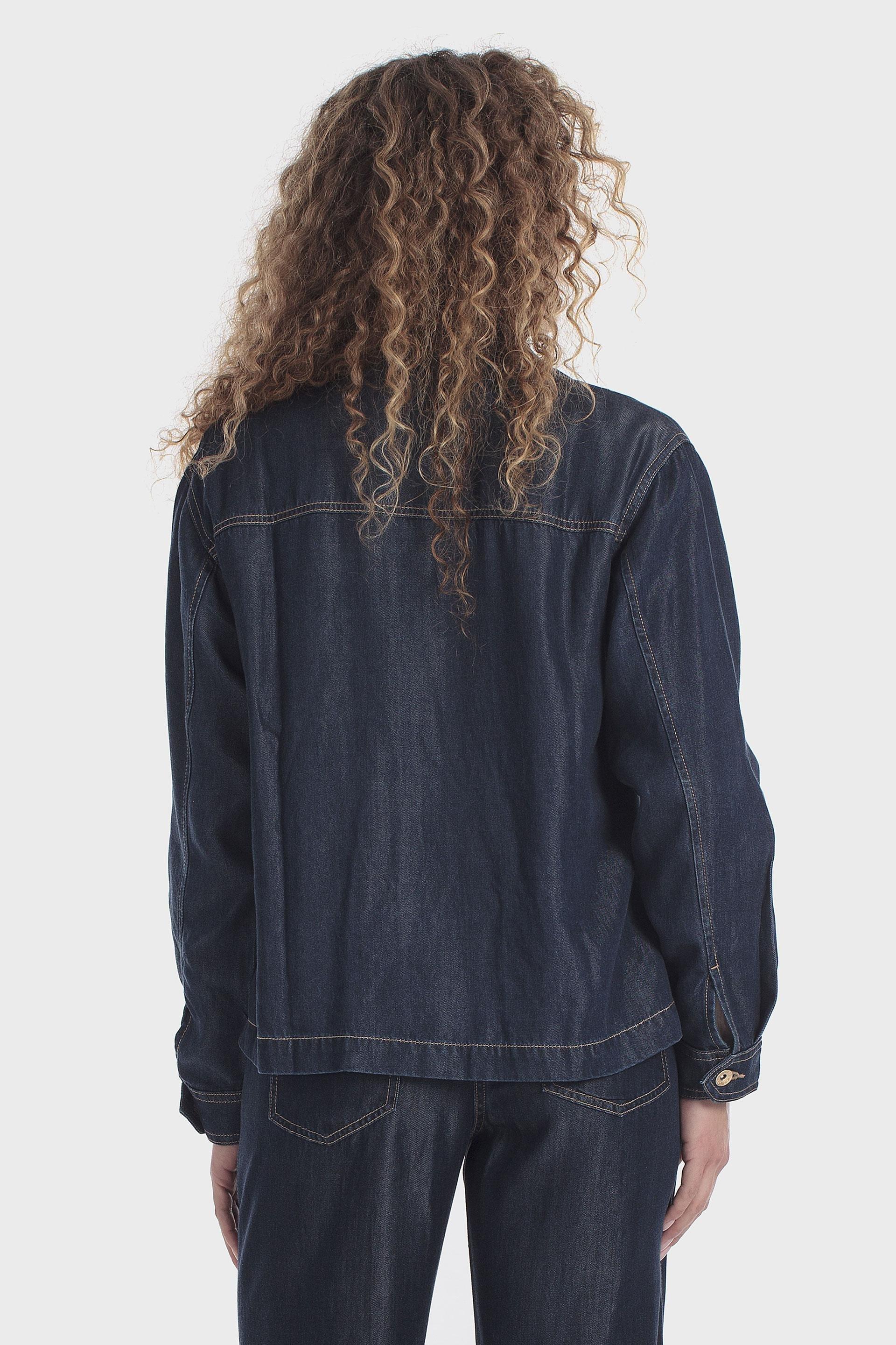 Blue Lyocell Jacket, 3701_397, large image number 4