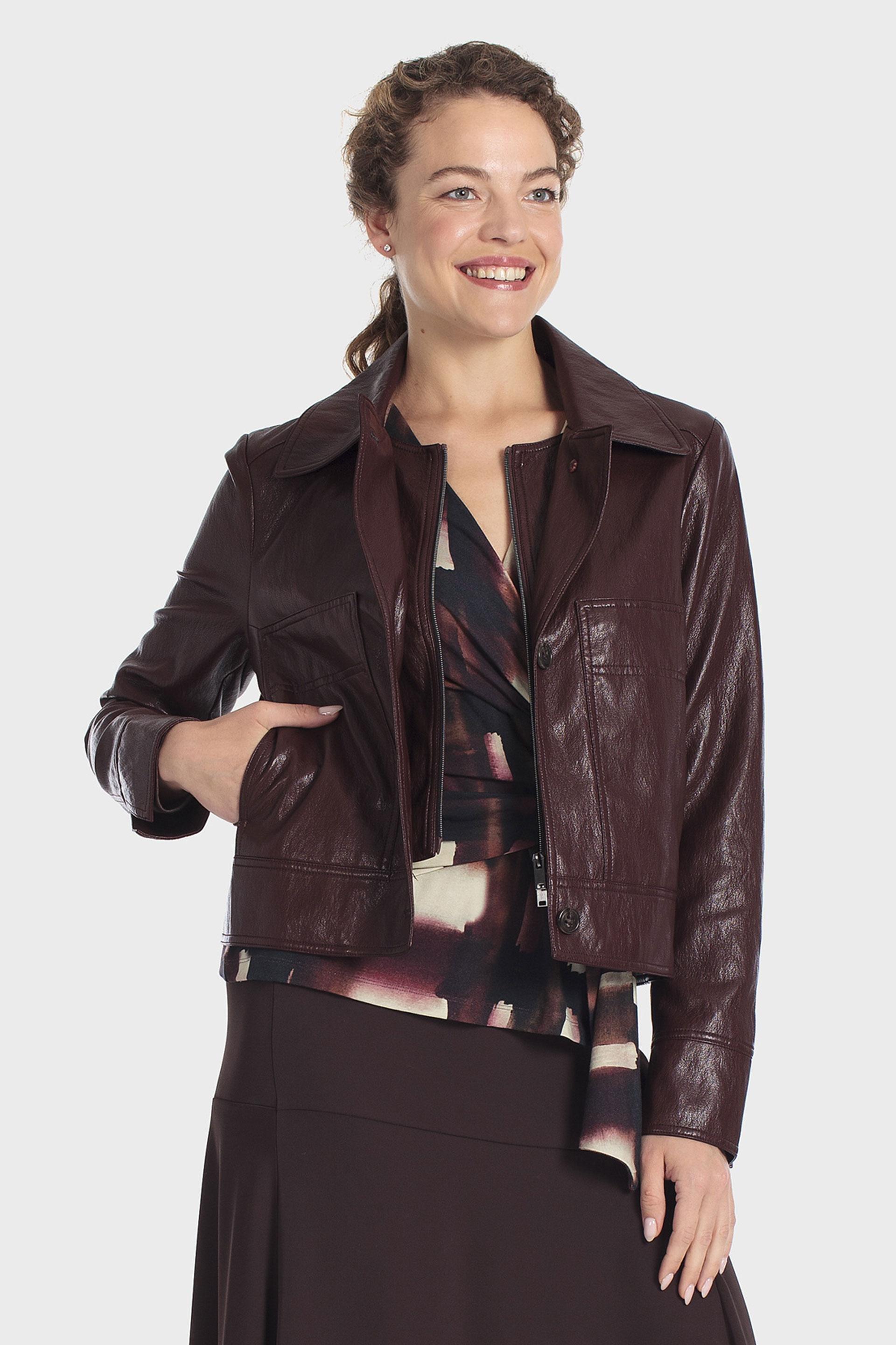 Lapels Collar Jacket Purple, Purple Mulberry, large image number 0