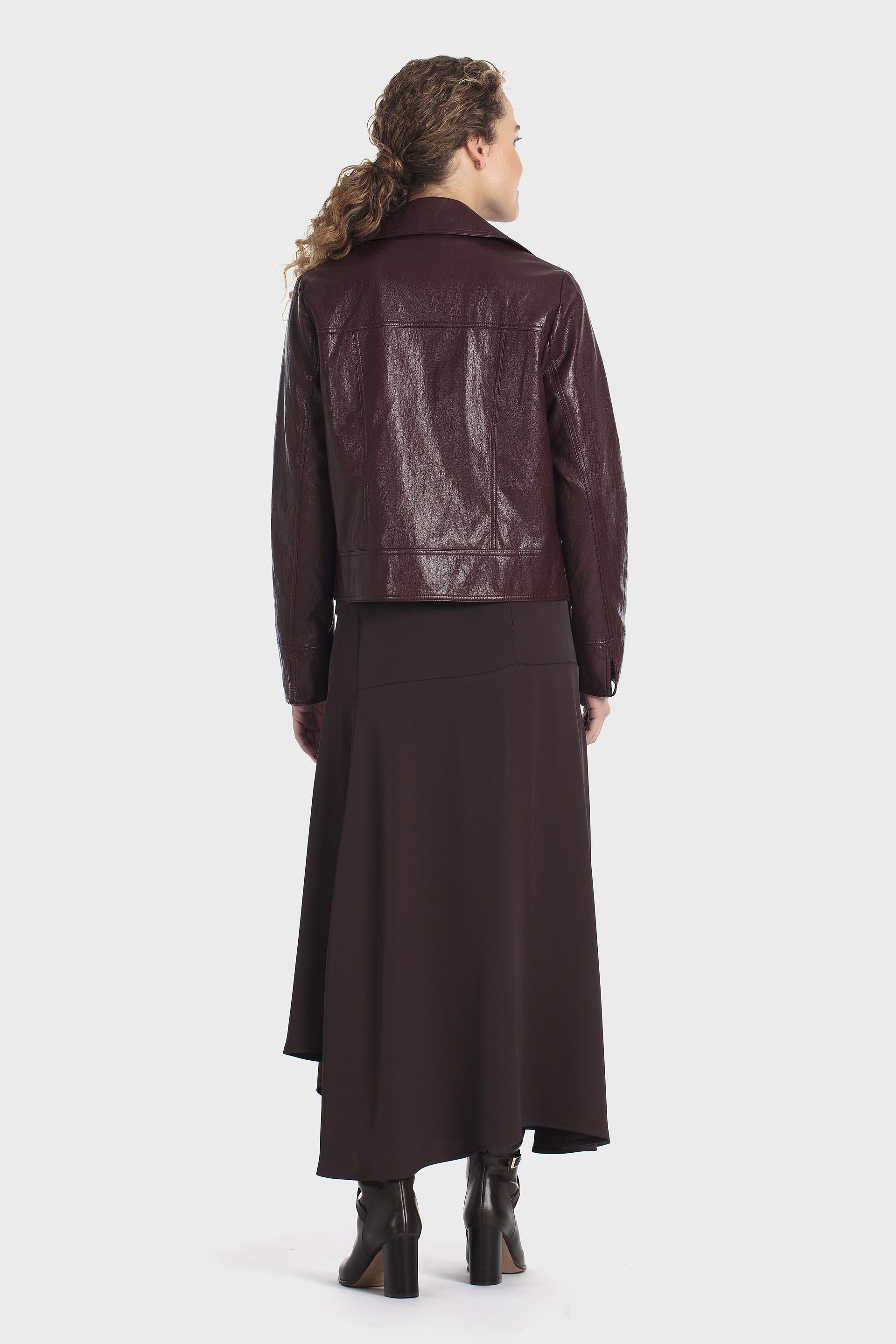 Lapels Collar Jacket Purple, Purple Mulberry, large image number 4