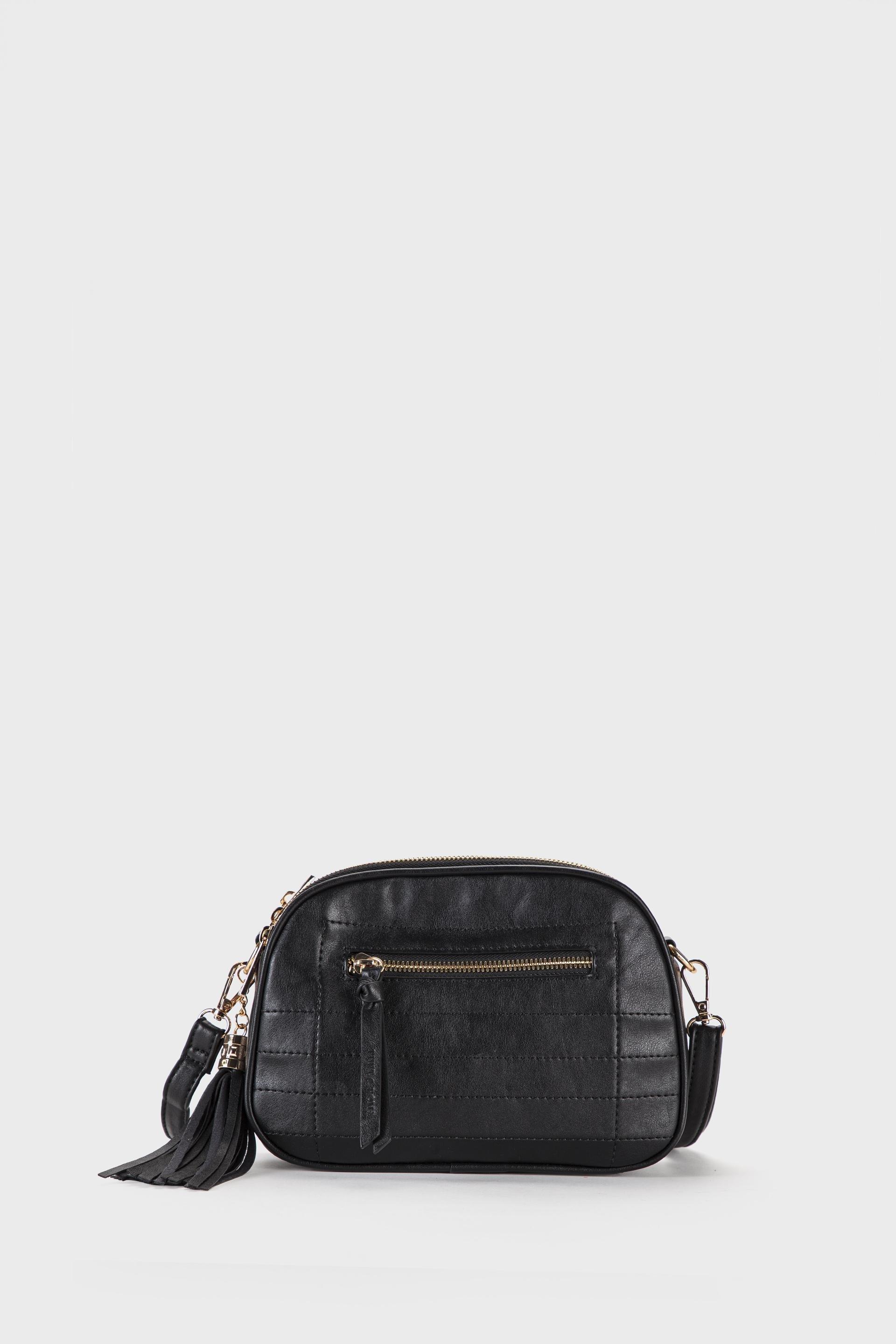 Black Shoulder Bag, Black, large image number 1
