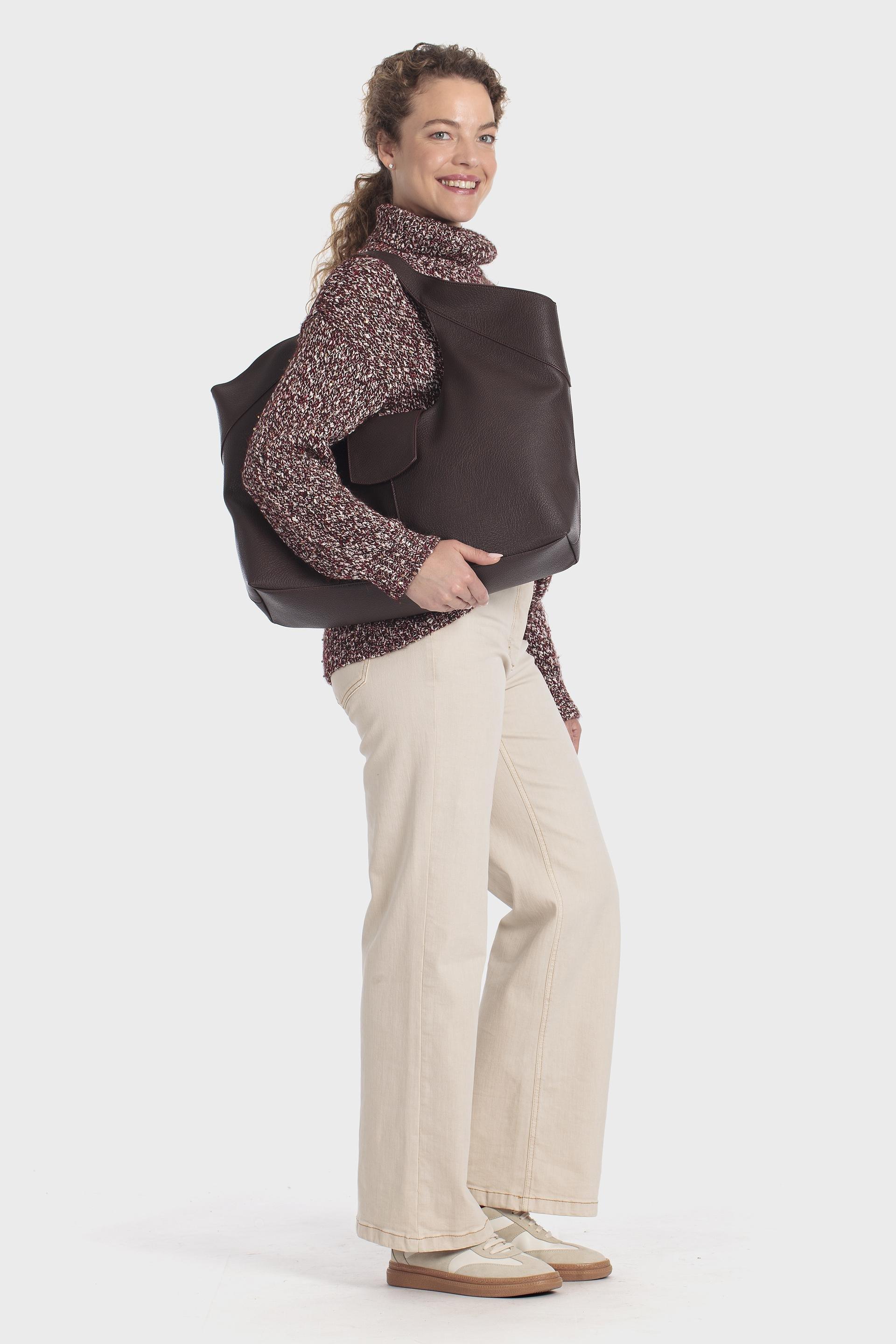 Short Handle Bag Brown, Brown Chocolate, medium
