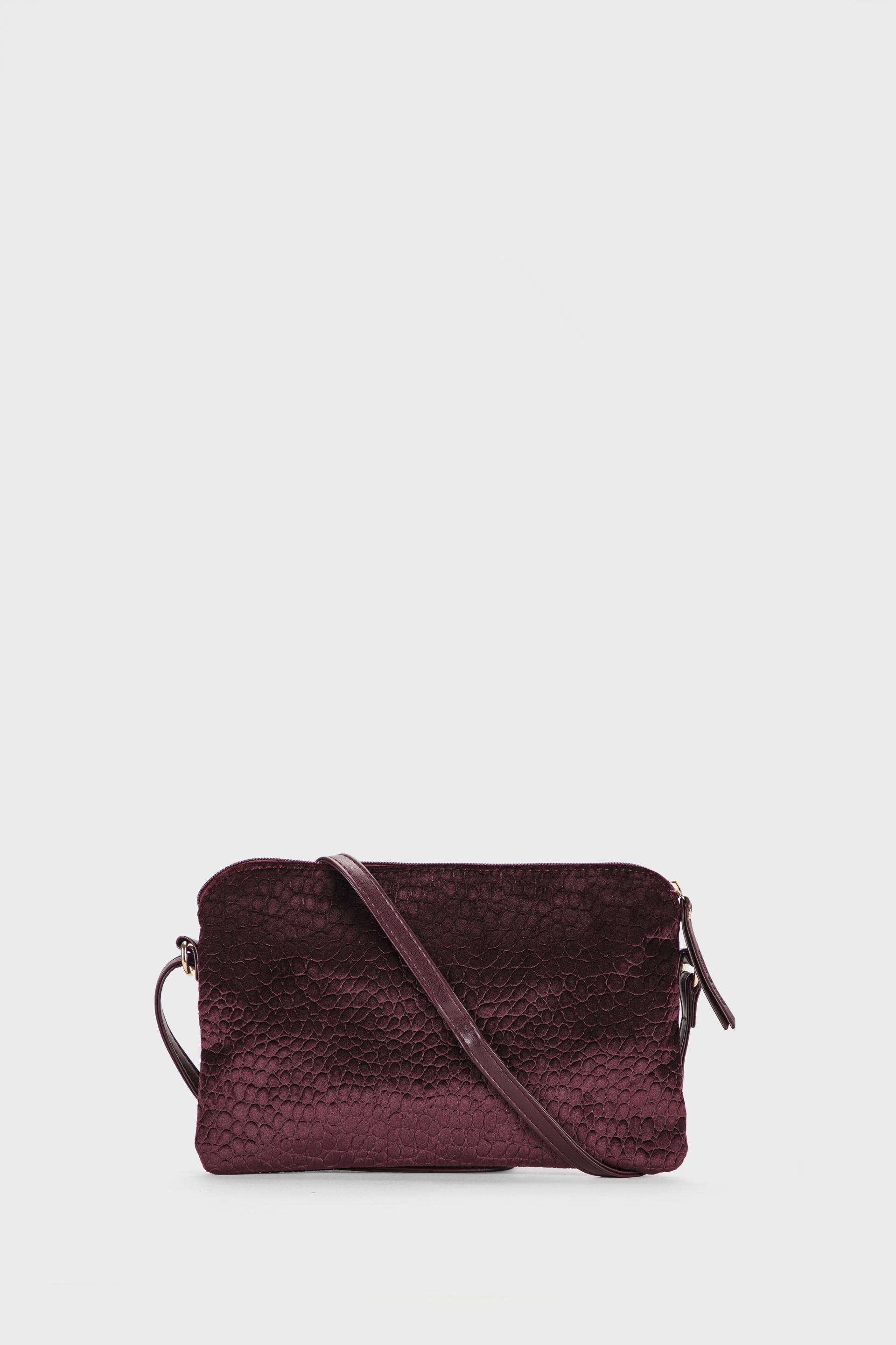Animal Print Bag Maroon, Garnet, large image number 1