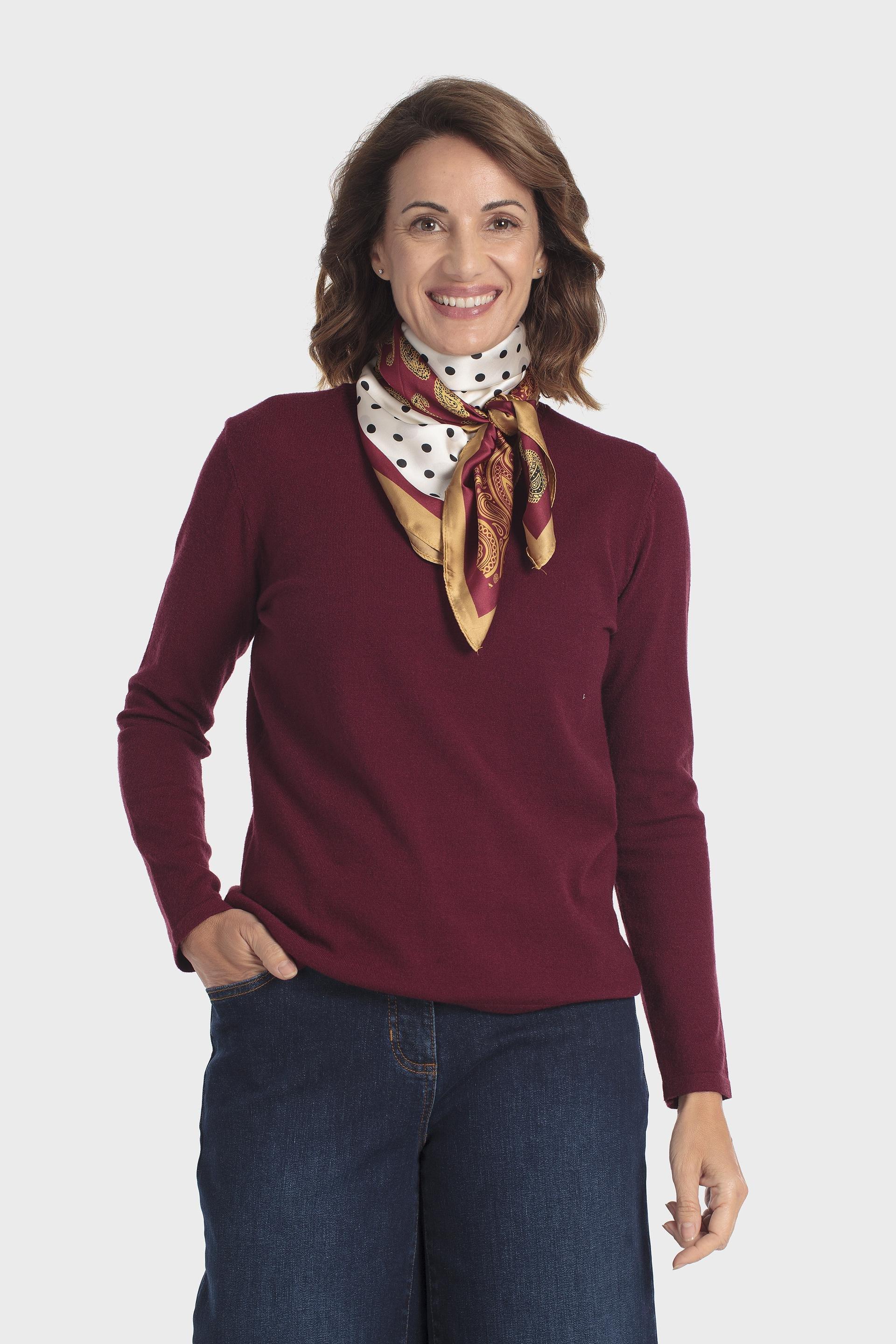 Polka Dot Scarf Multicolour, White Off White, medium