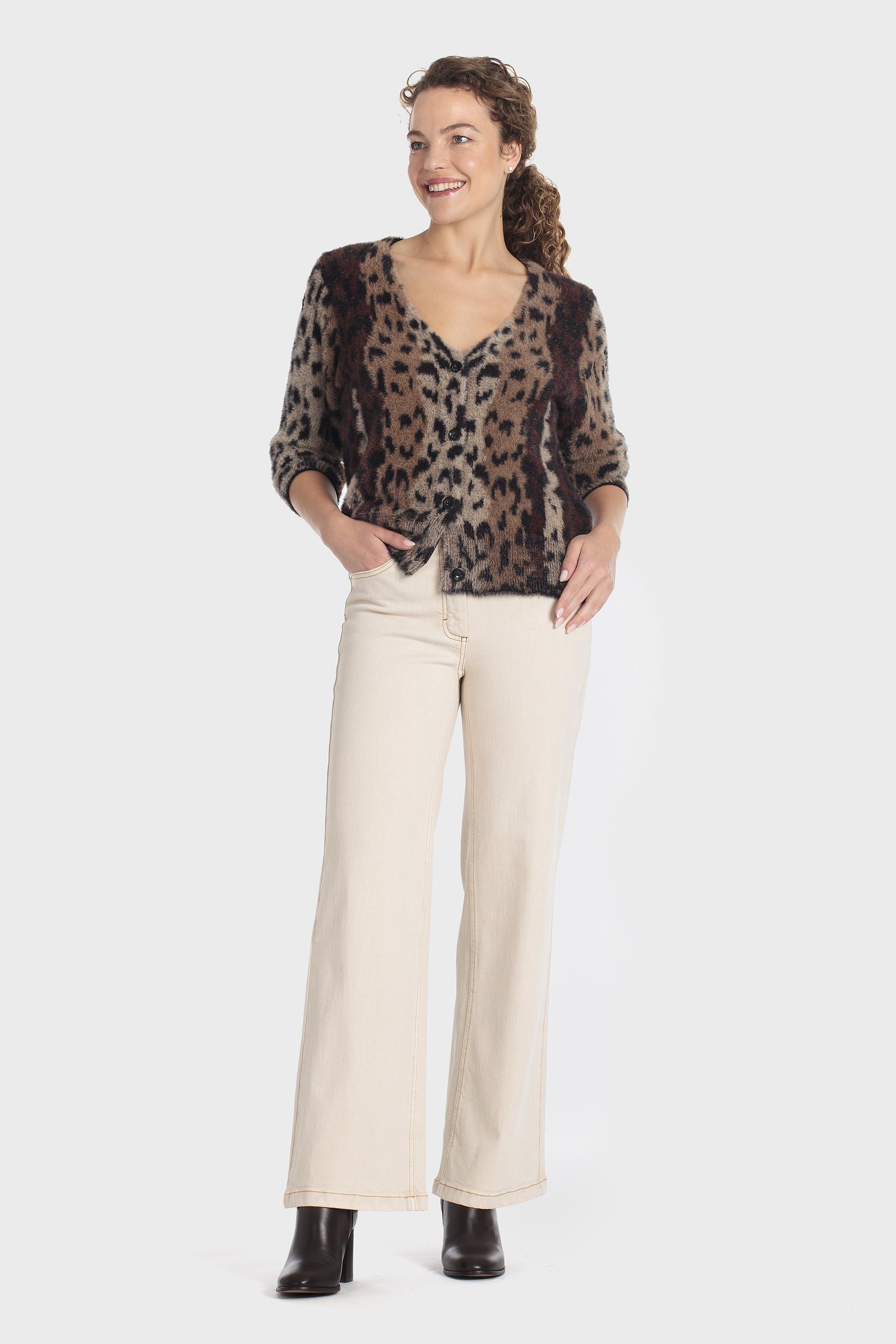 Animal Print Jacket Multicolour, Brown, large image number 1