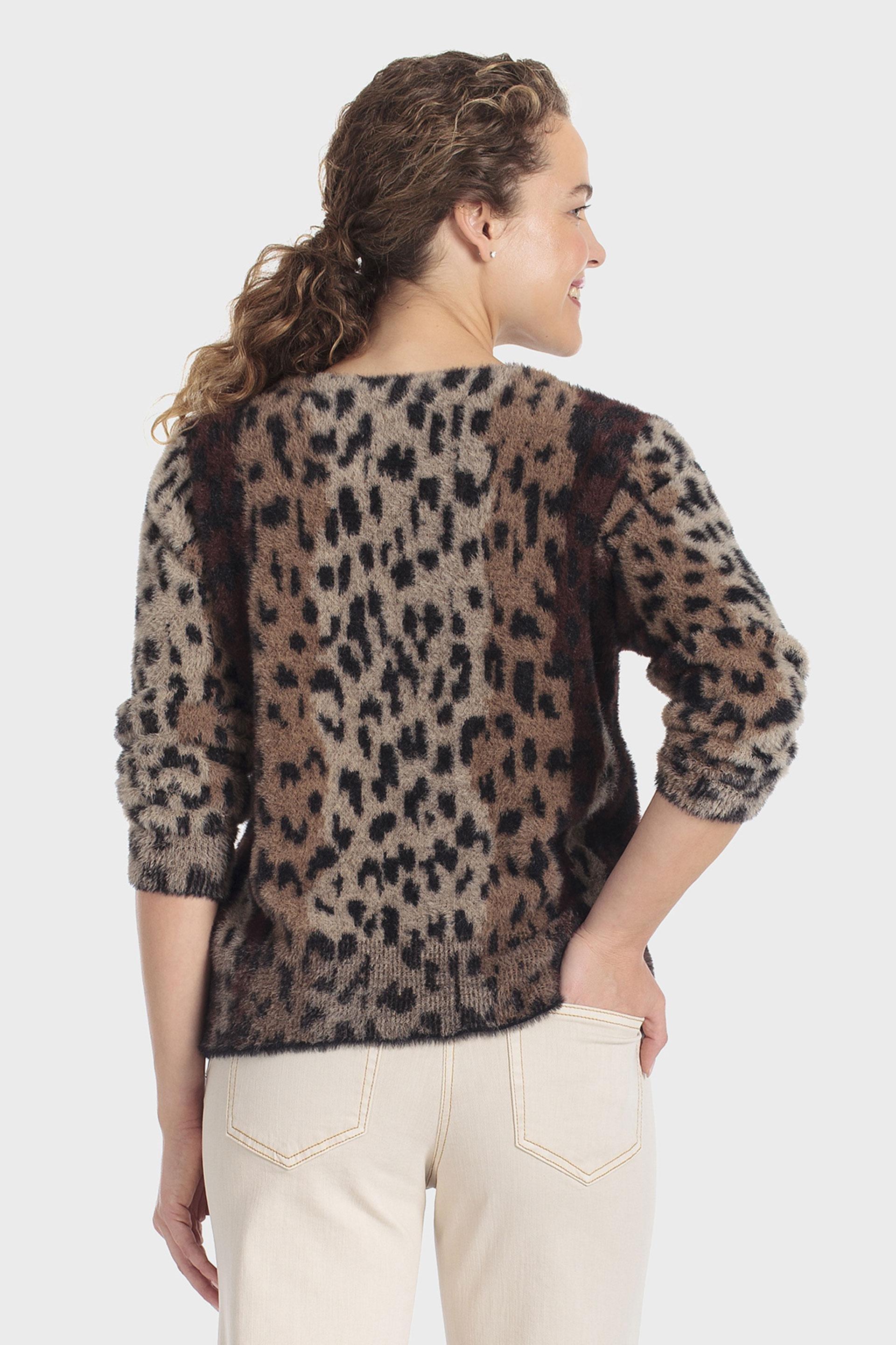 Animal Print Jacket Multicolour, Brown, medium