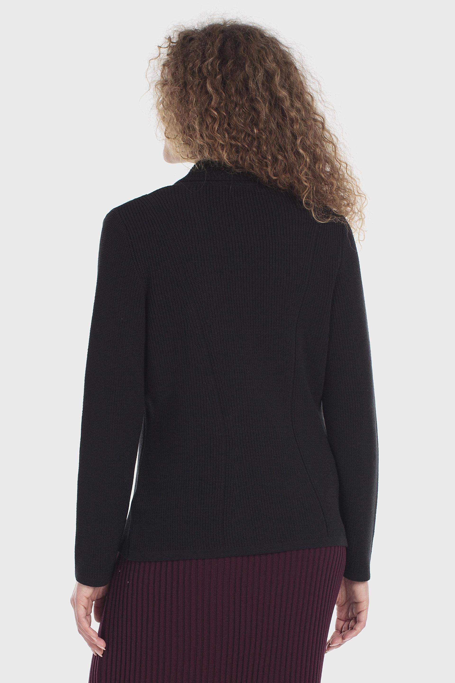 Criss-Cross Double-Breasted Jacket Black, Black, medium