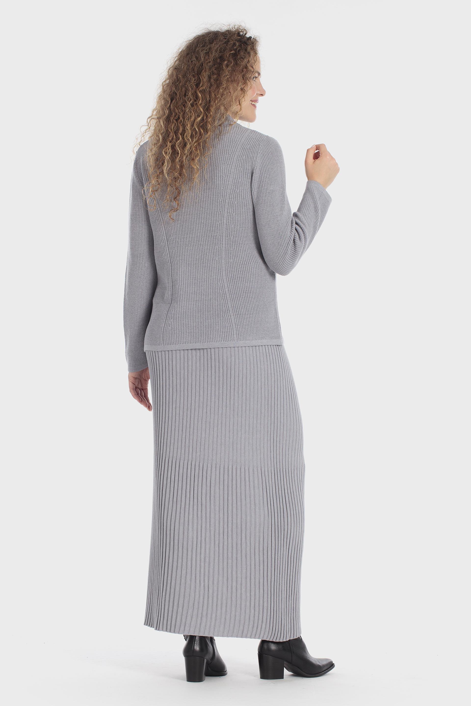 Criss-Cross Double-Breasted Jacket Grey, Grey Melange, large image number 3
