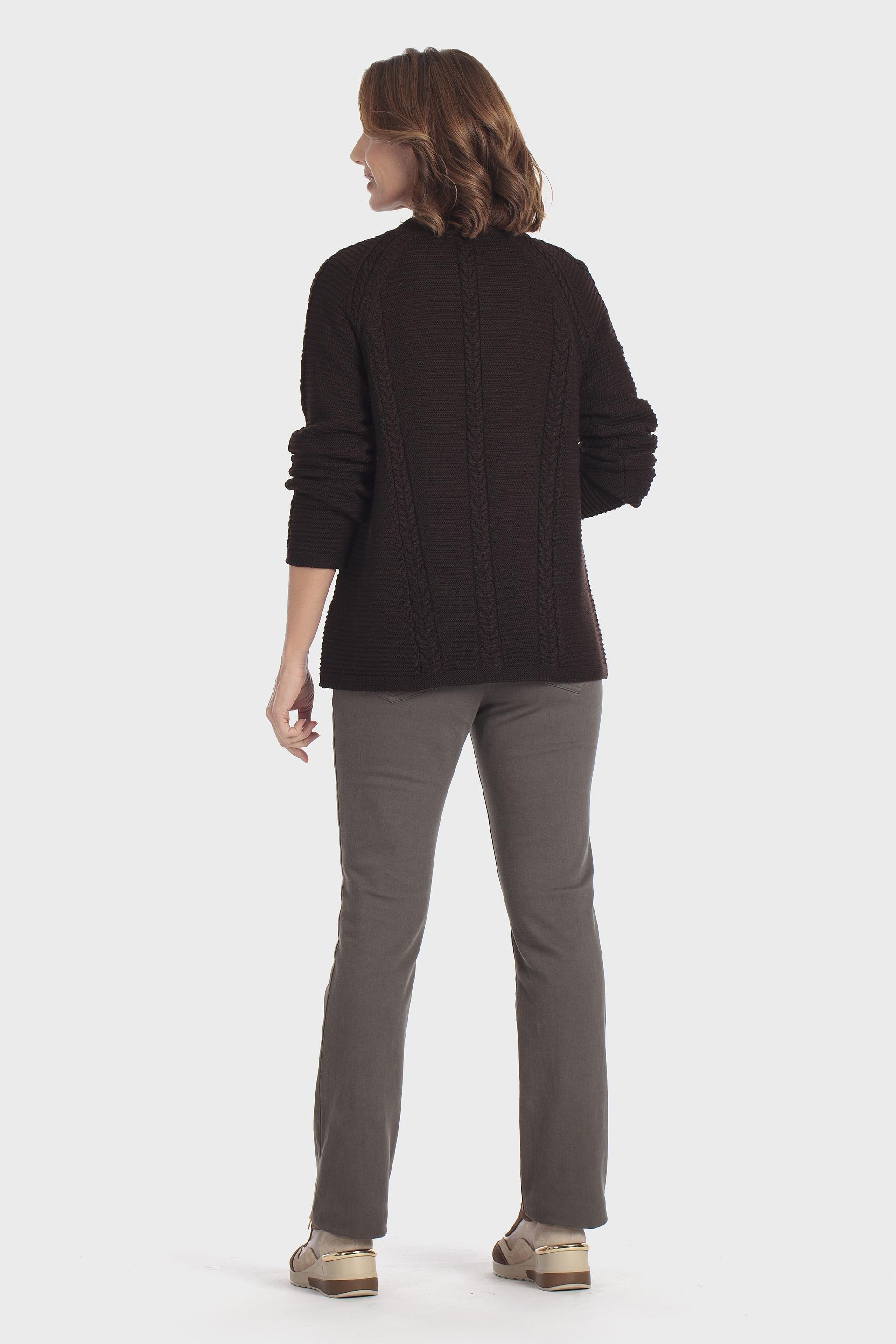 Brown Jacket With Braids, Brown, large image number 3
