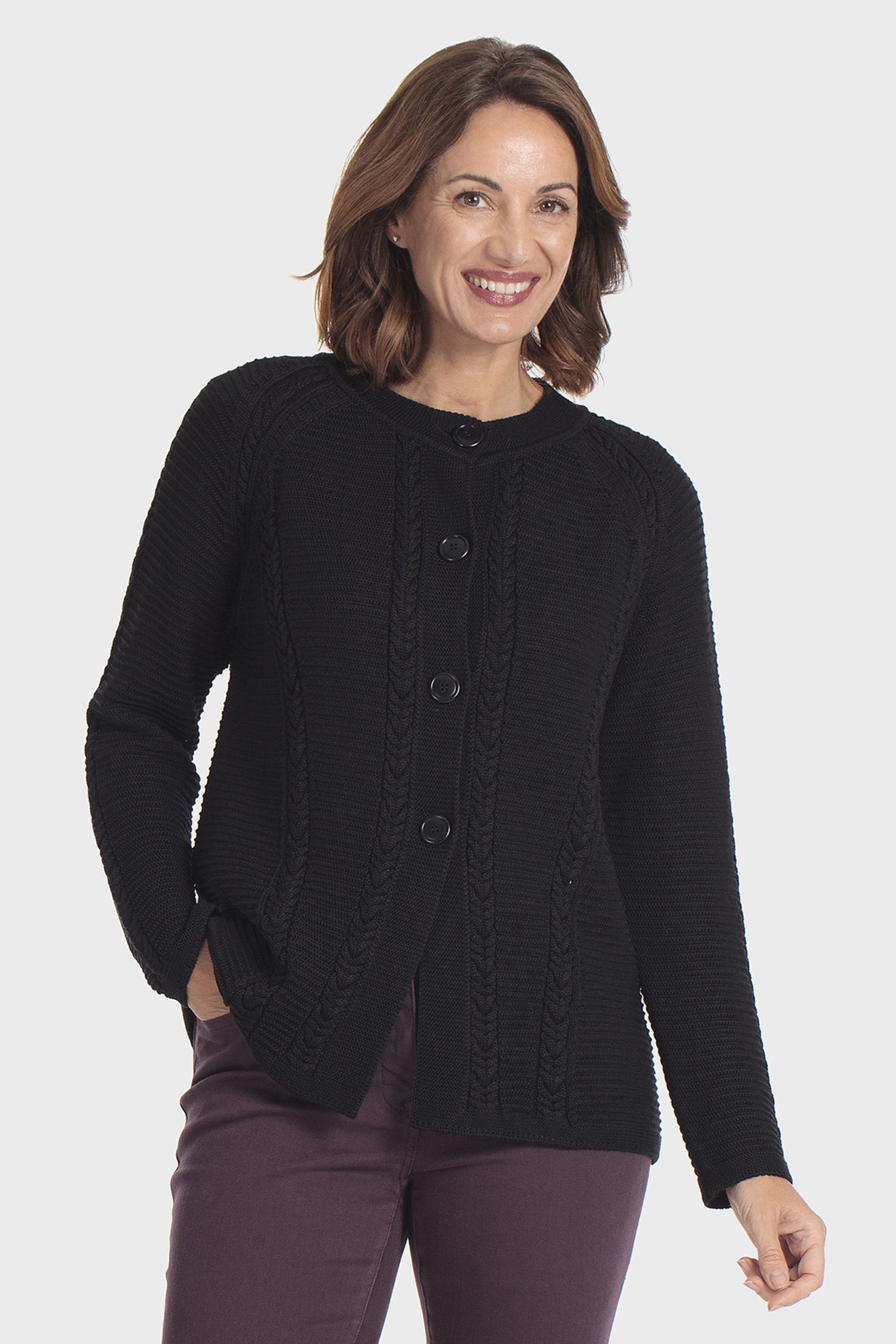 Black Jacket With Braids, Black, medium