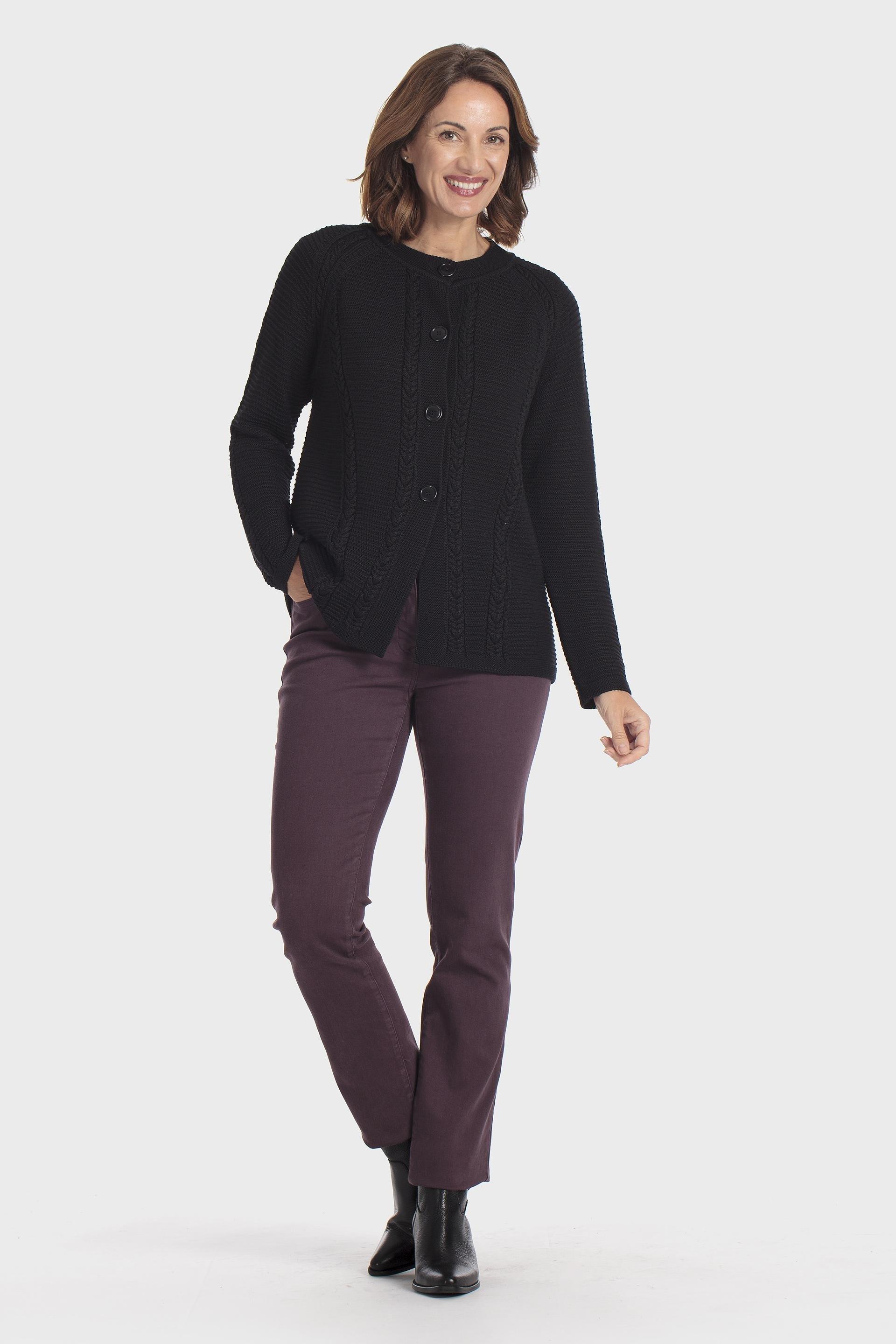 Black Jacket With Braids, Black, medium