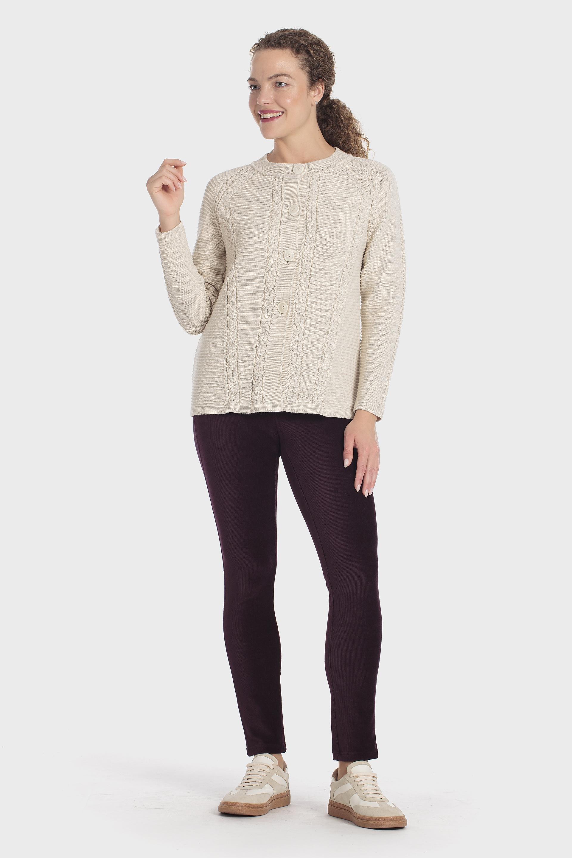 Multicolour Jacket With Braids, Beige, medium