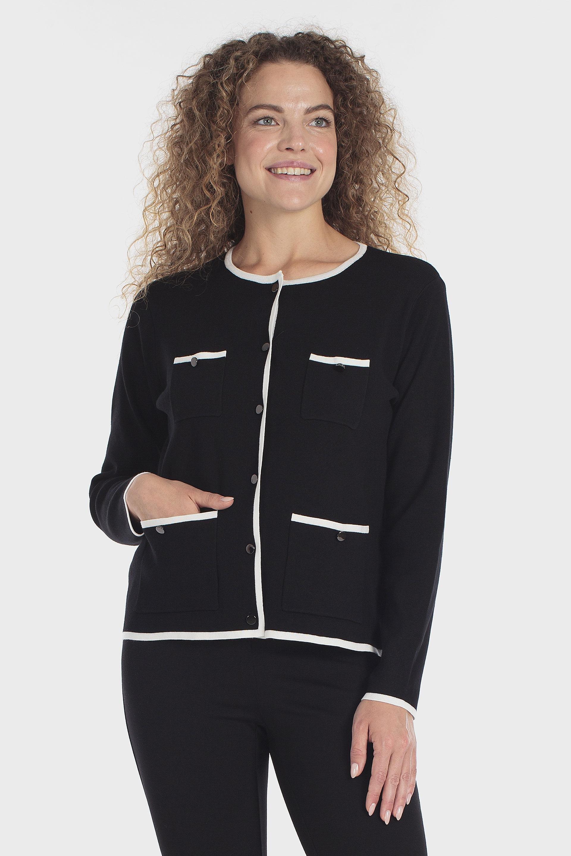 Four Pocket Tailored Jacket Black, Black, large image number 0