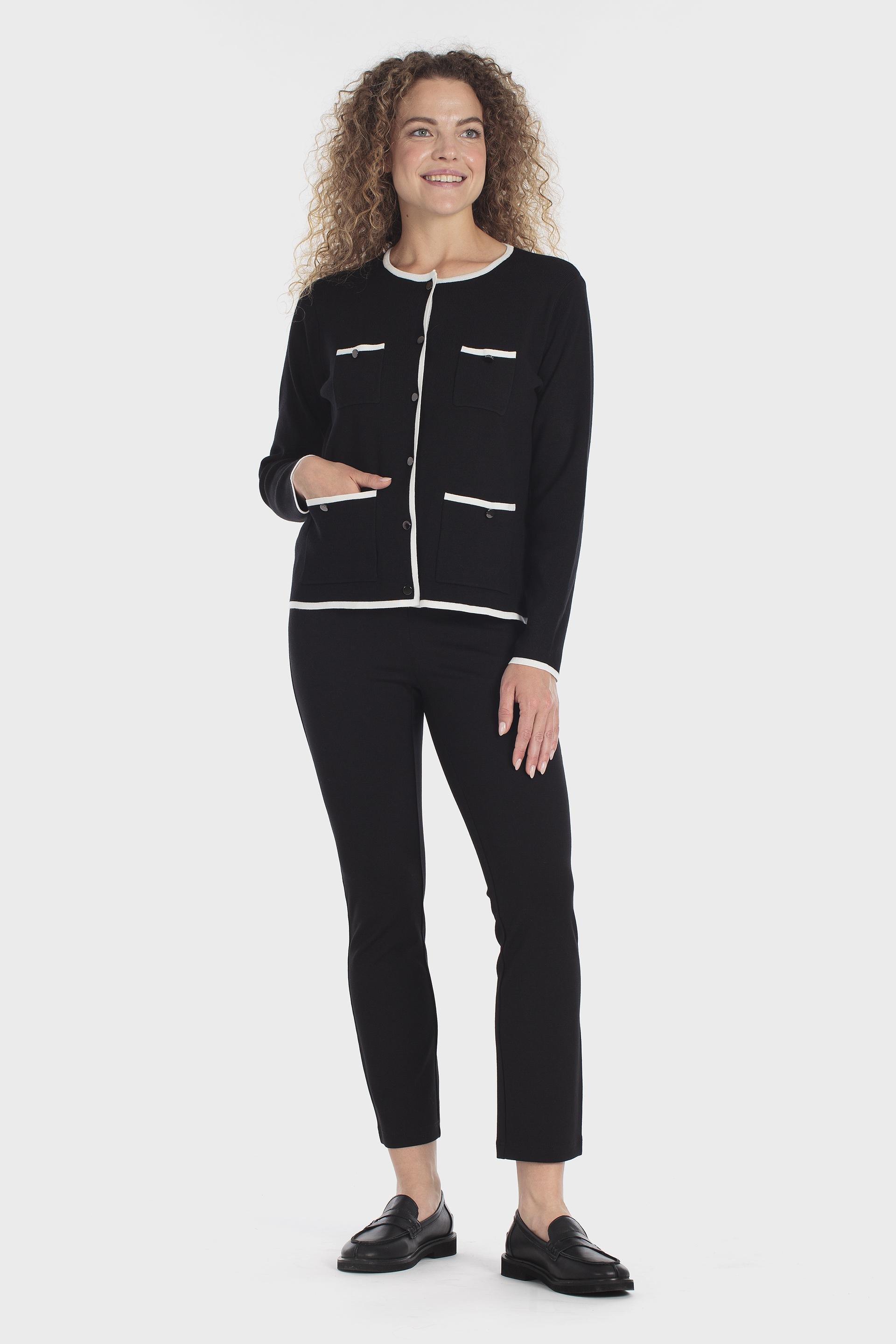 Four Pocket Tailored Jacket Black, Black, medium