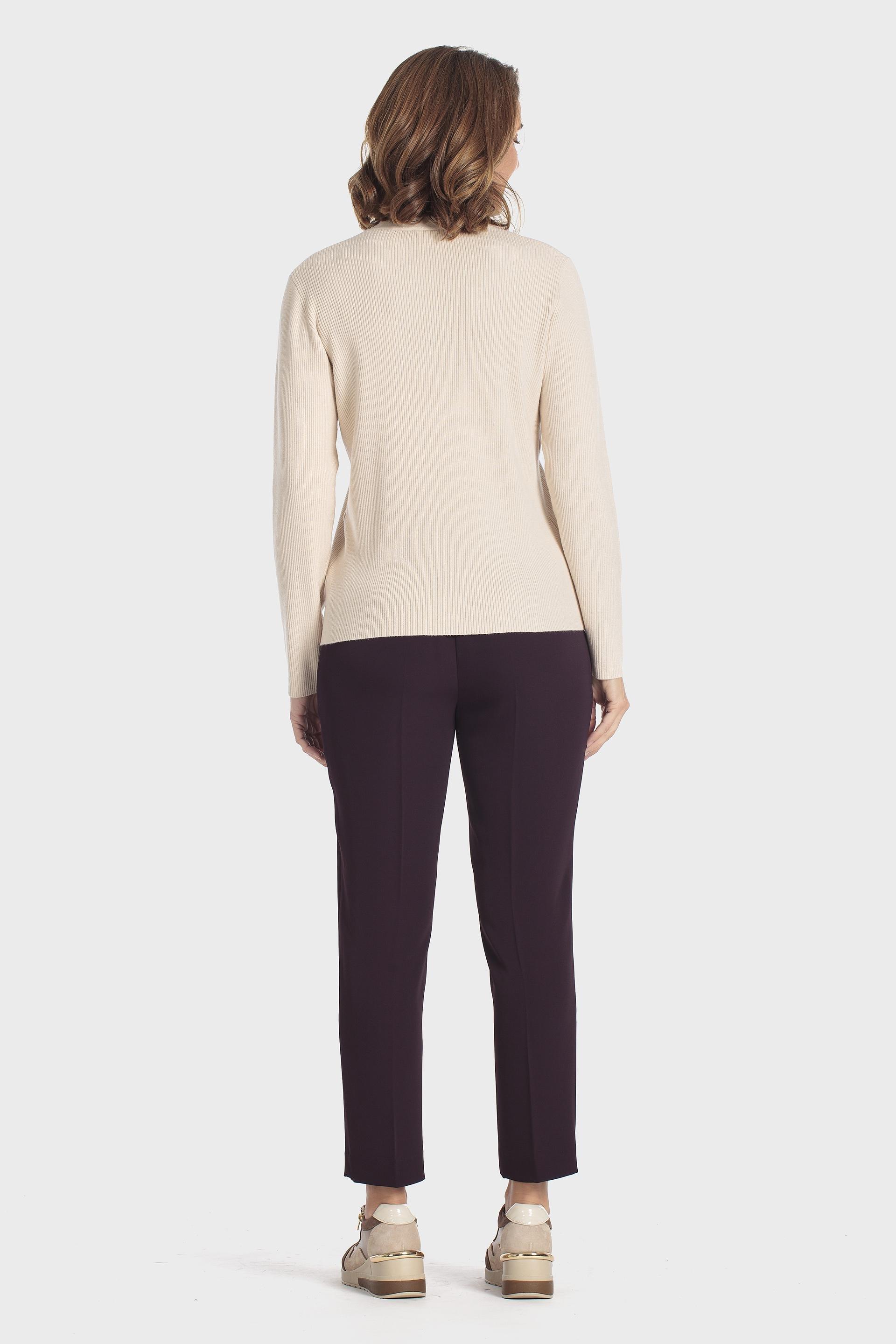V Neck Jacket Beige, Beige, large image number 3