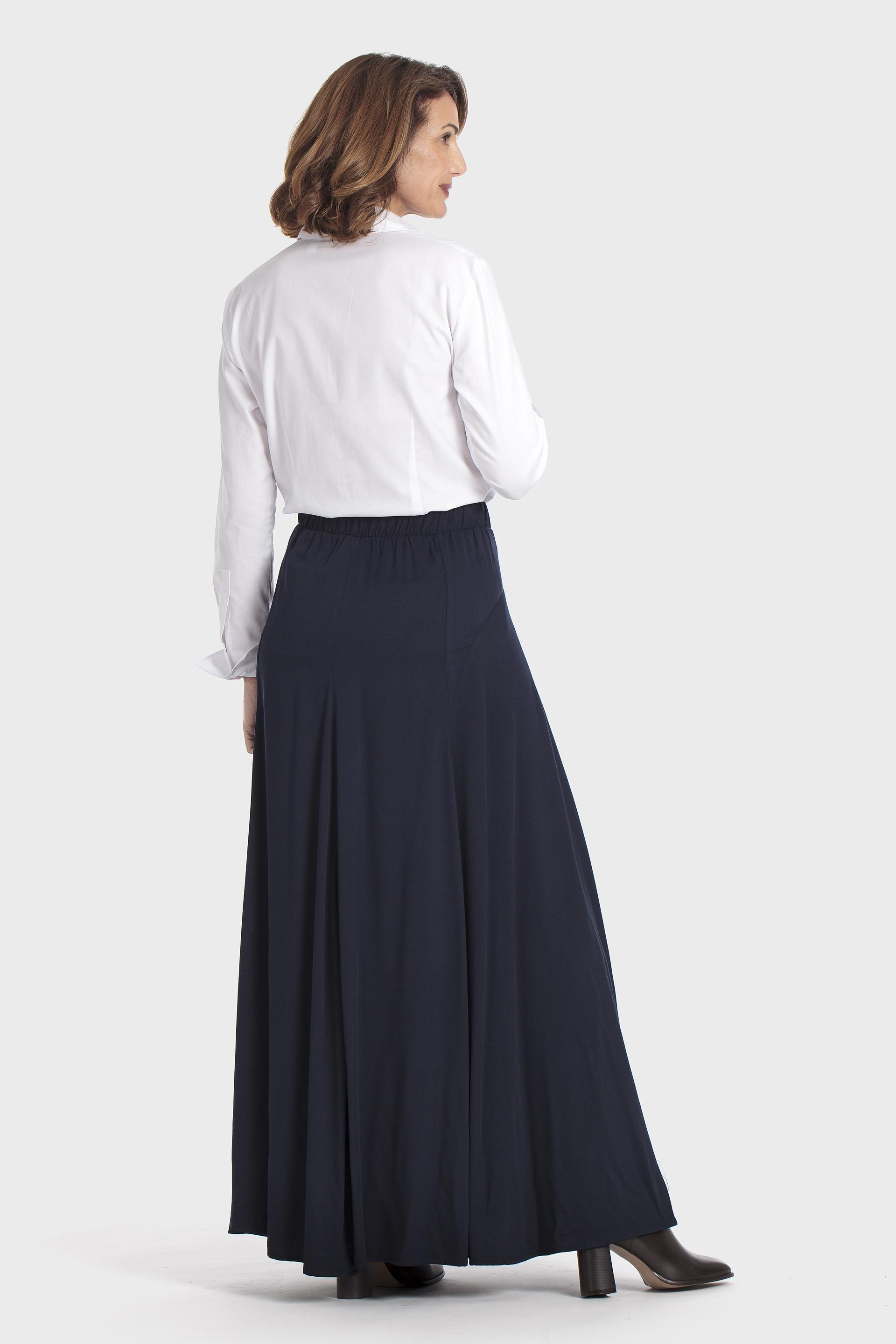 تنورة طويلة زرقاء, Blue Navy, large image number 1