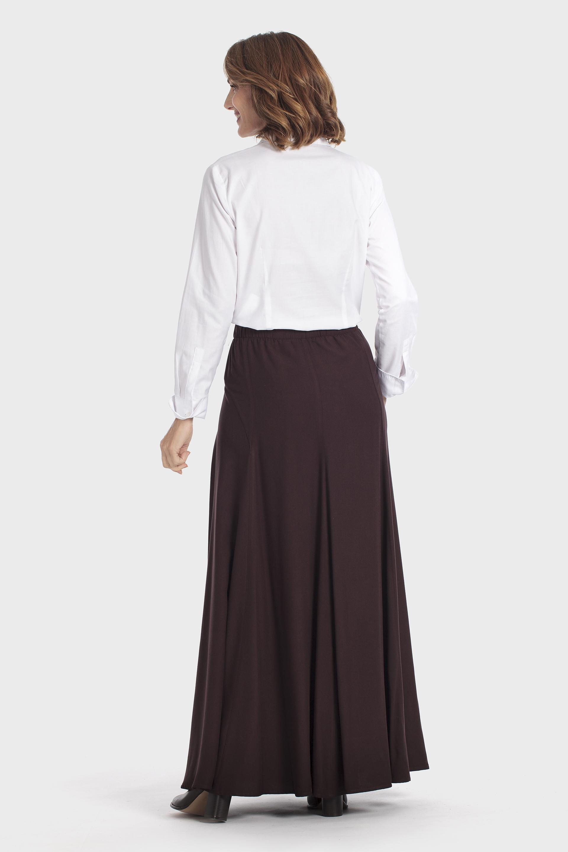Brown Long Skirt, Brown, medium