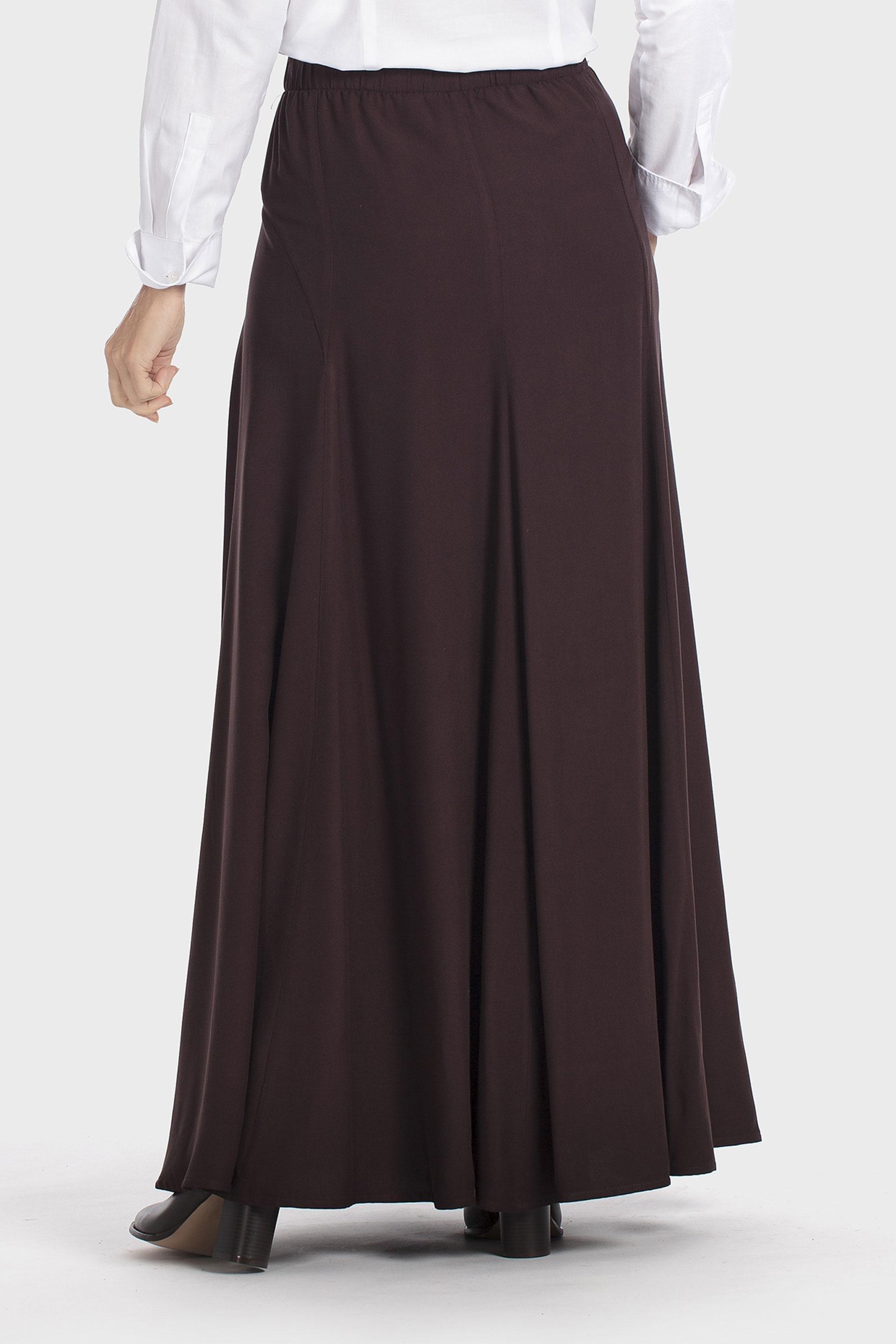 Brown Long Skirt, Brown, large image number 3