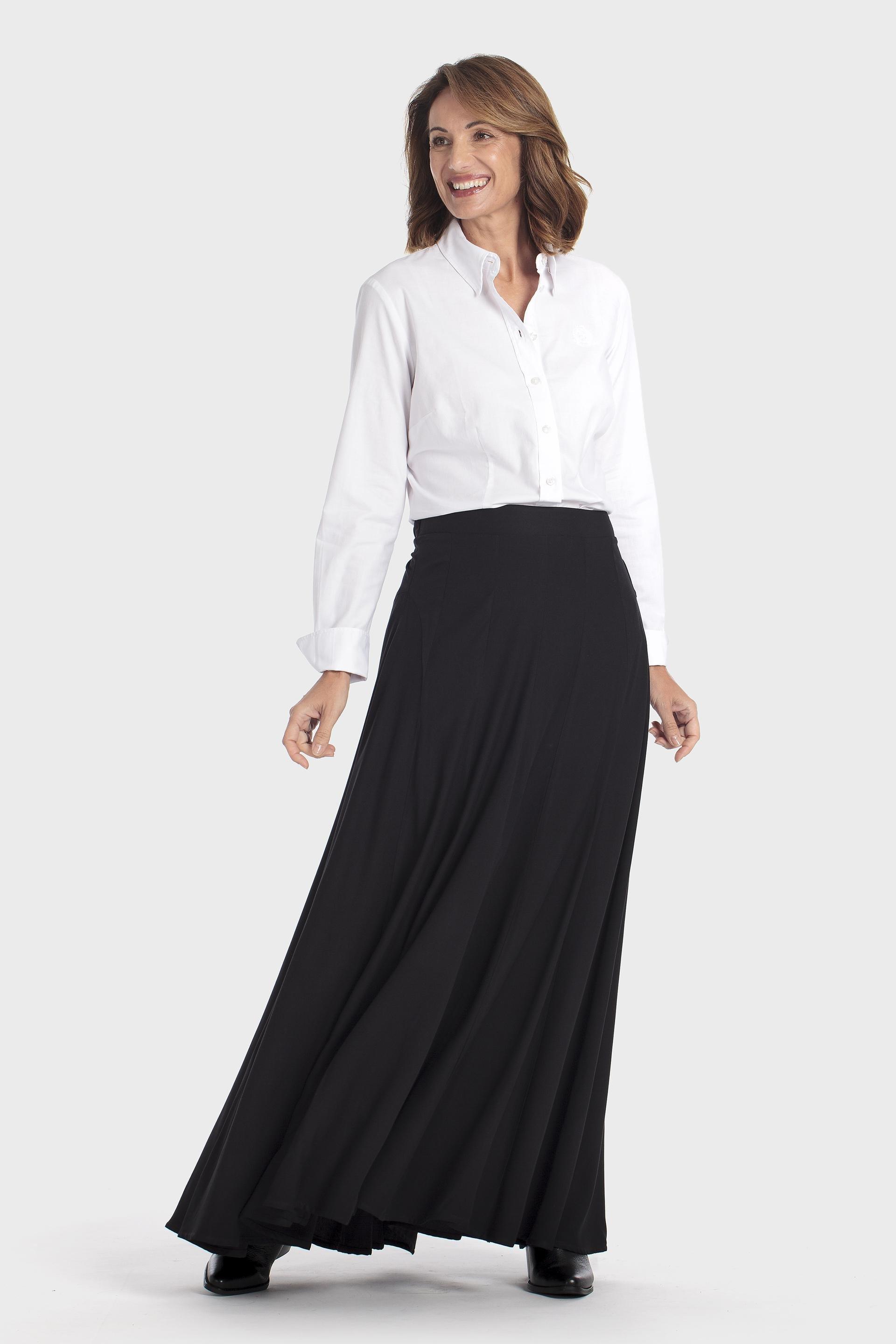 تنورة طويلة سوداء, Black, medium