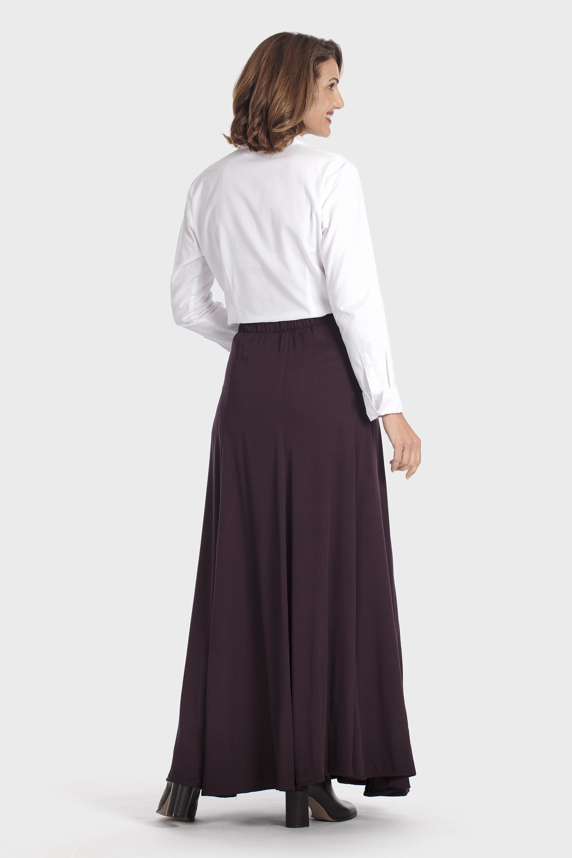 Purple Long Skirt, Red Dark, medium