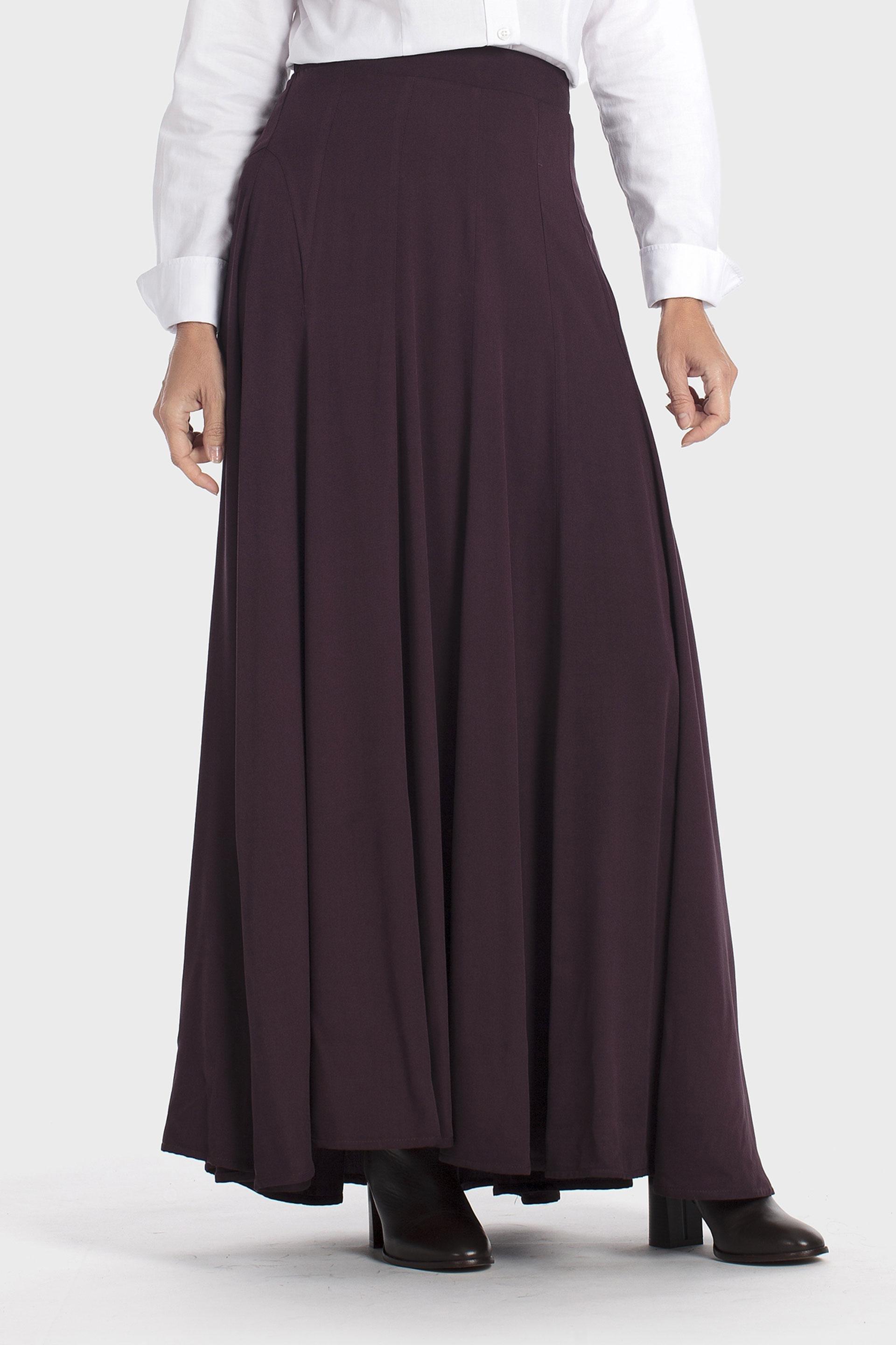 Purple Long Skirt, Red Dark, medium