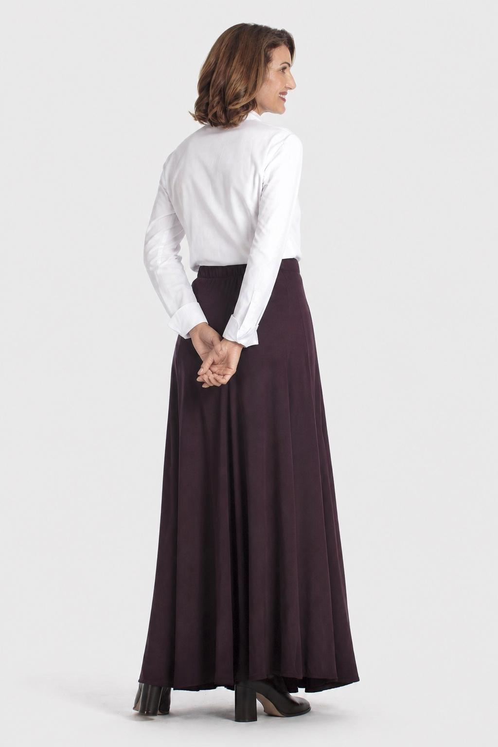 Purple Long Skirt, Red Dark, large image number 5