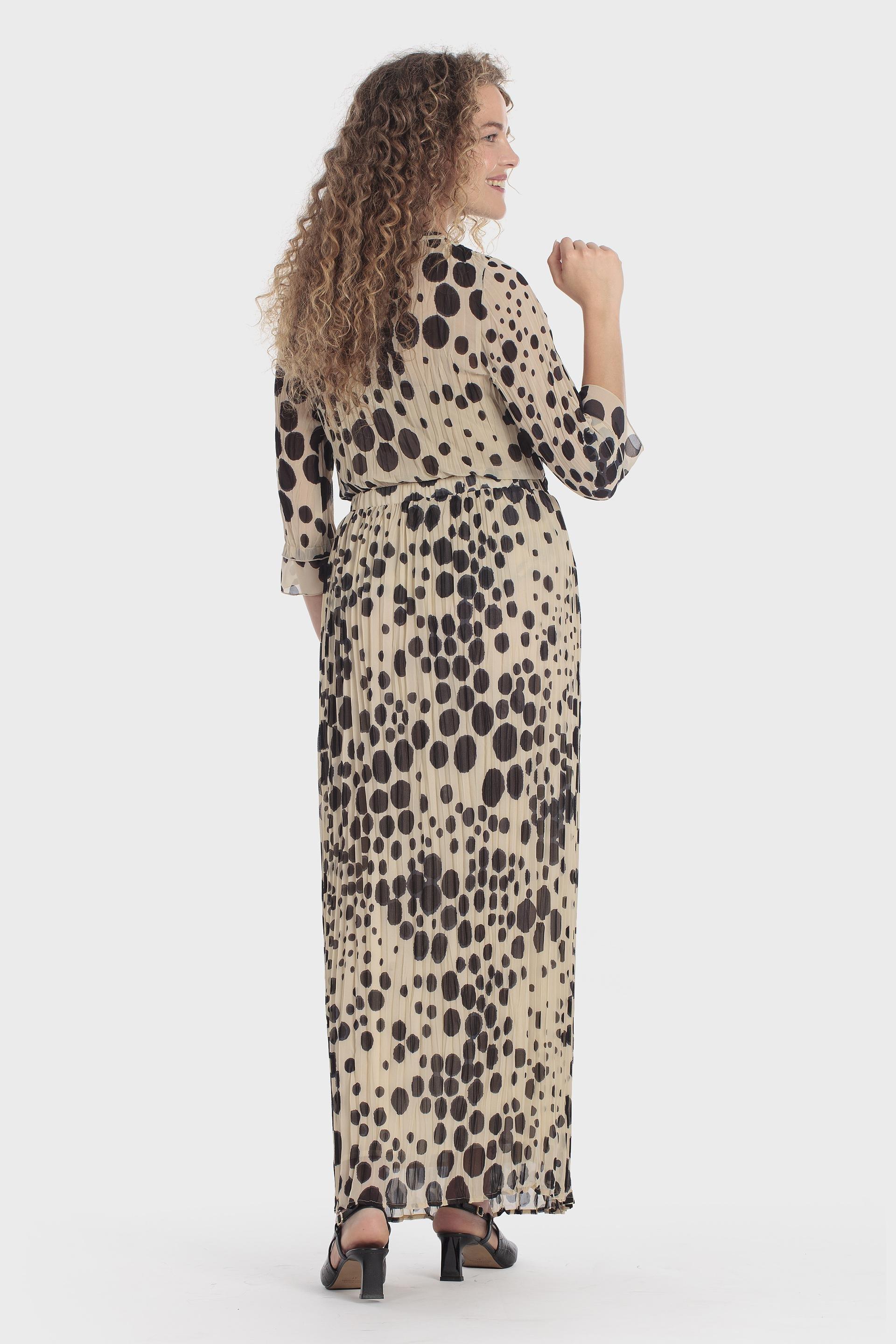 Multicolour Polka Dot Skirt, Beige, large image number 1
