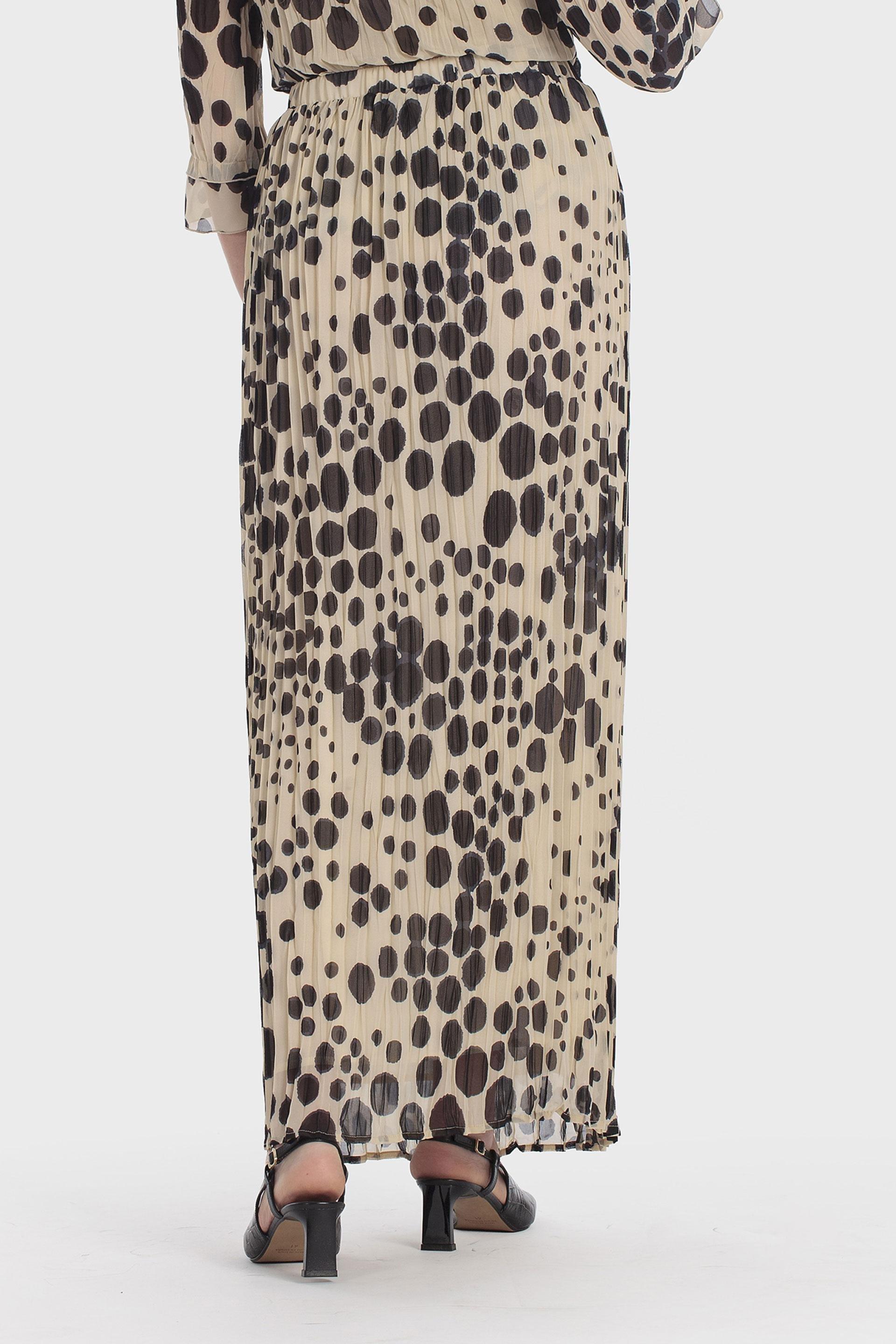 Multicolour Polka Dot Skirt, Beige, large image number 3