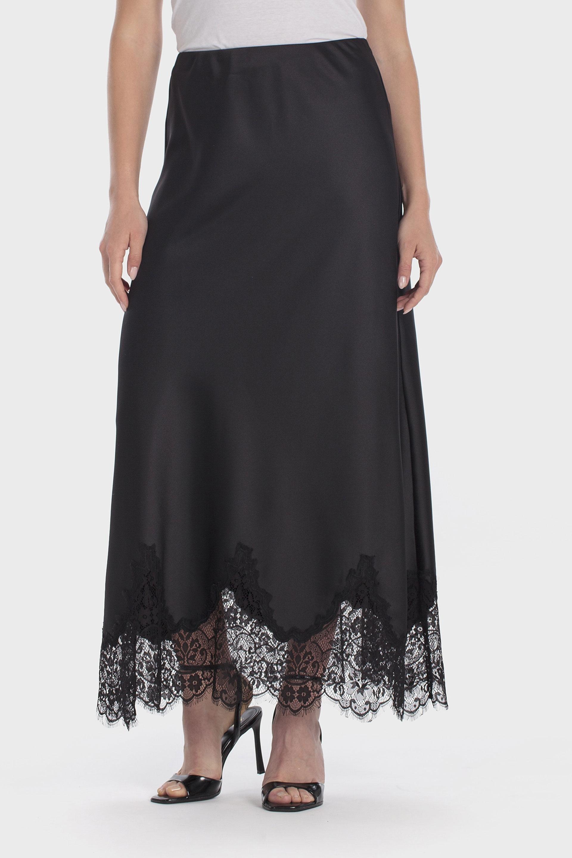 Long Skirt Black, Black, large image number 1