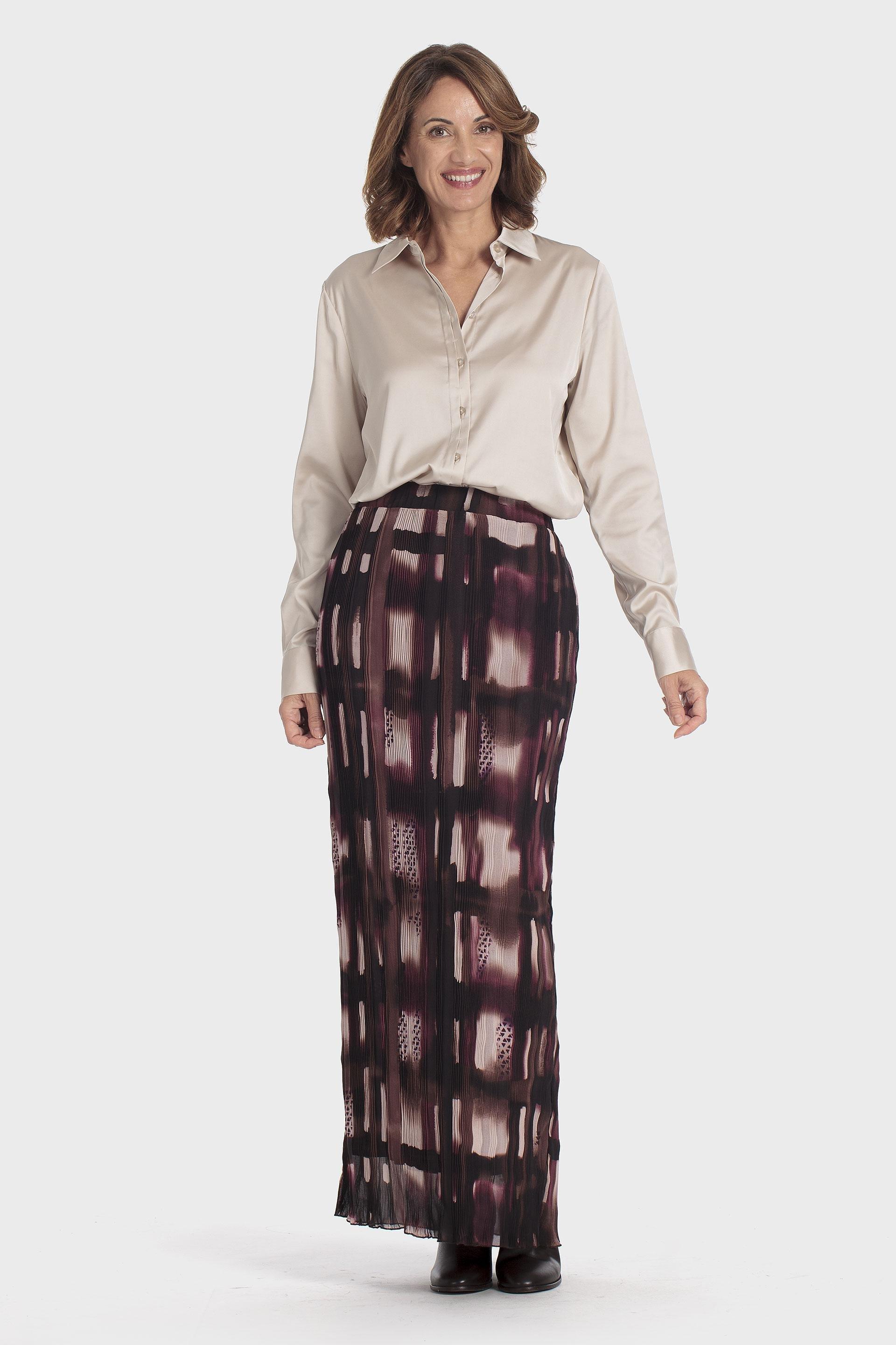 Printed Skirt Multicolour, Brown, large image number 0