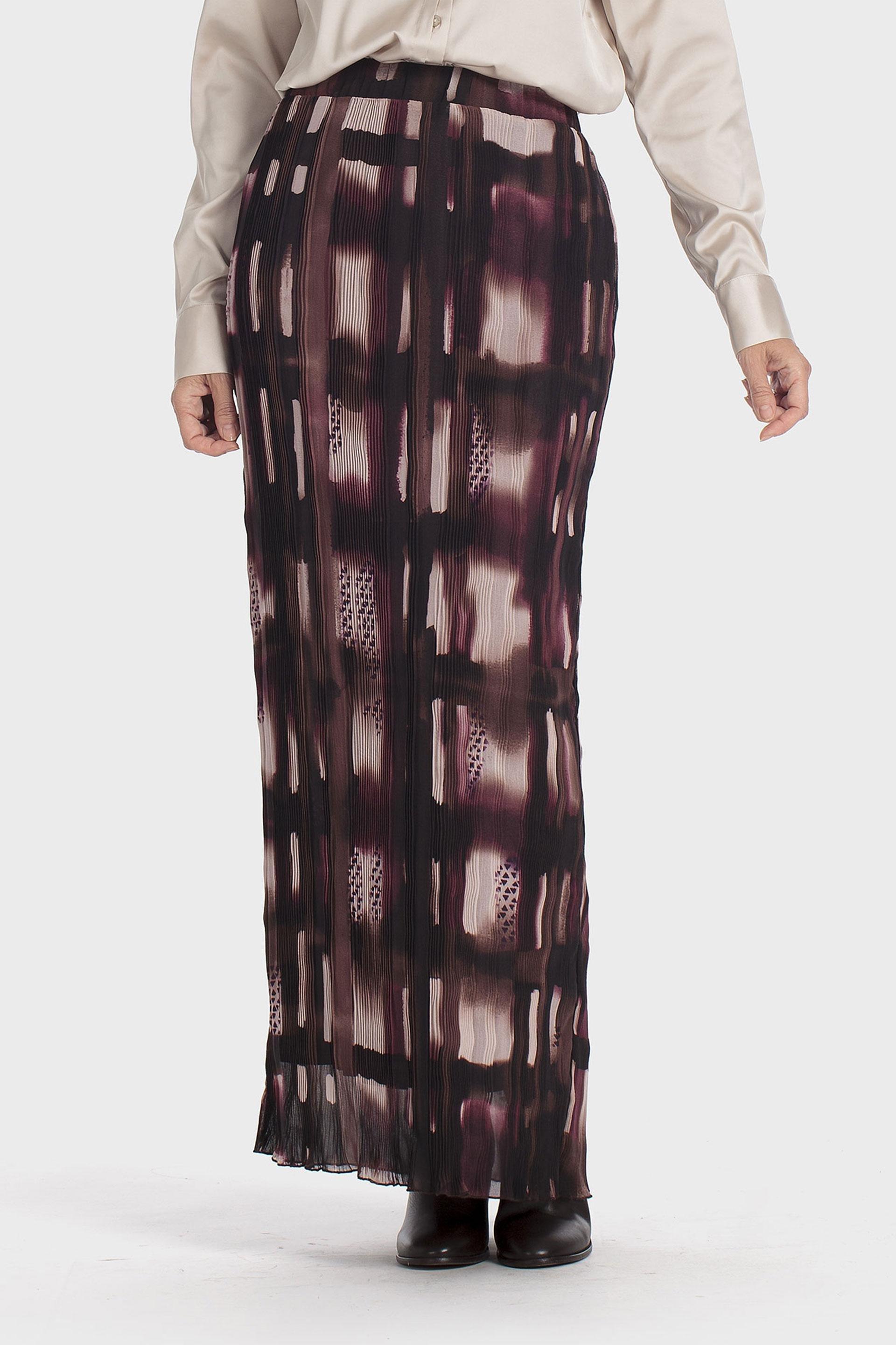 Printed Skirt Multicolour, Brown, large image number 1