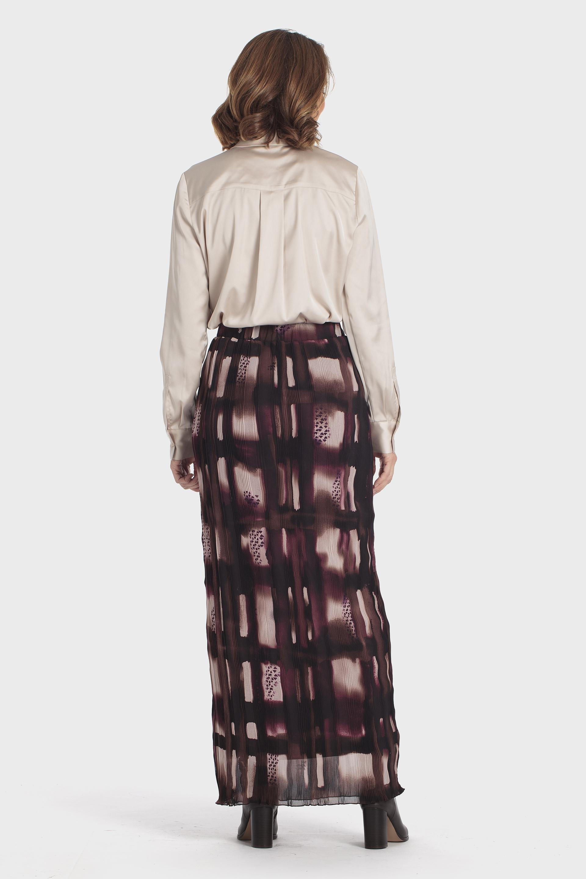 Printed Skirt Multicolour, Brown, large image number 3