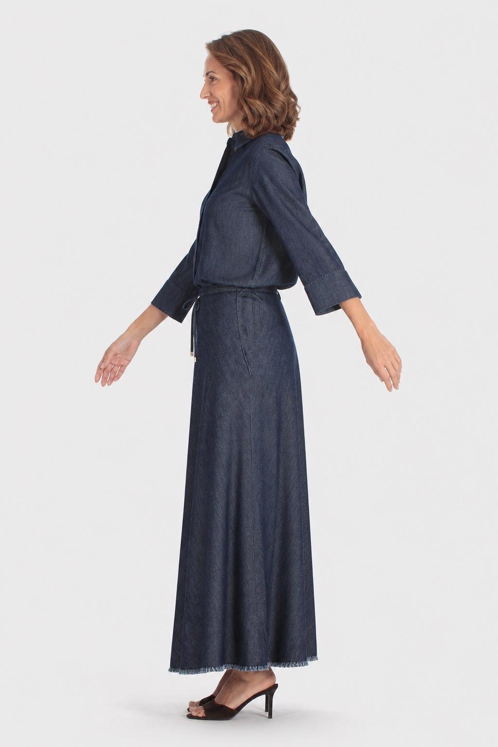 Blue Long Skirt, 3701_397, large image number 5