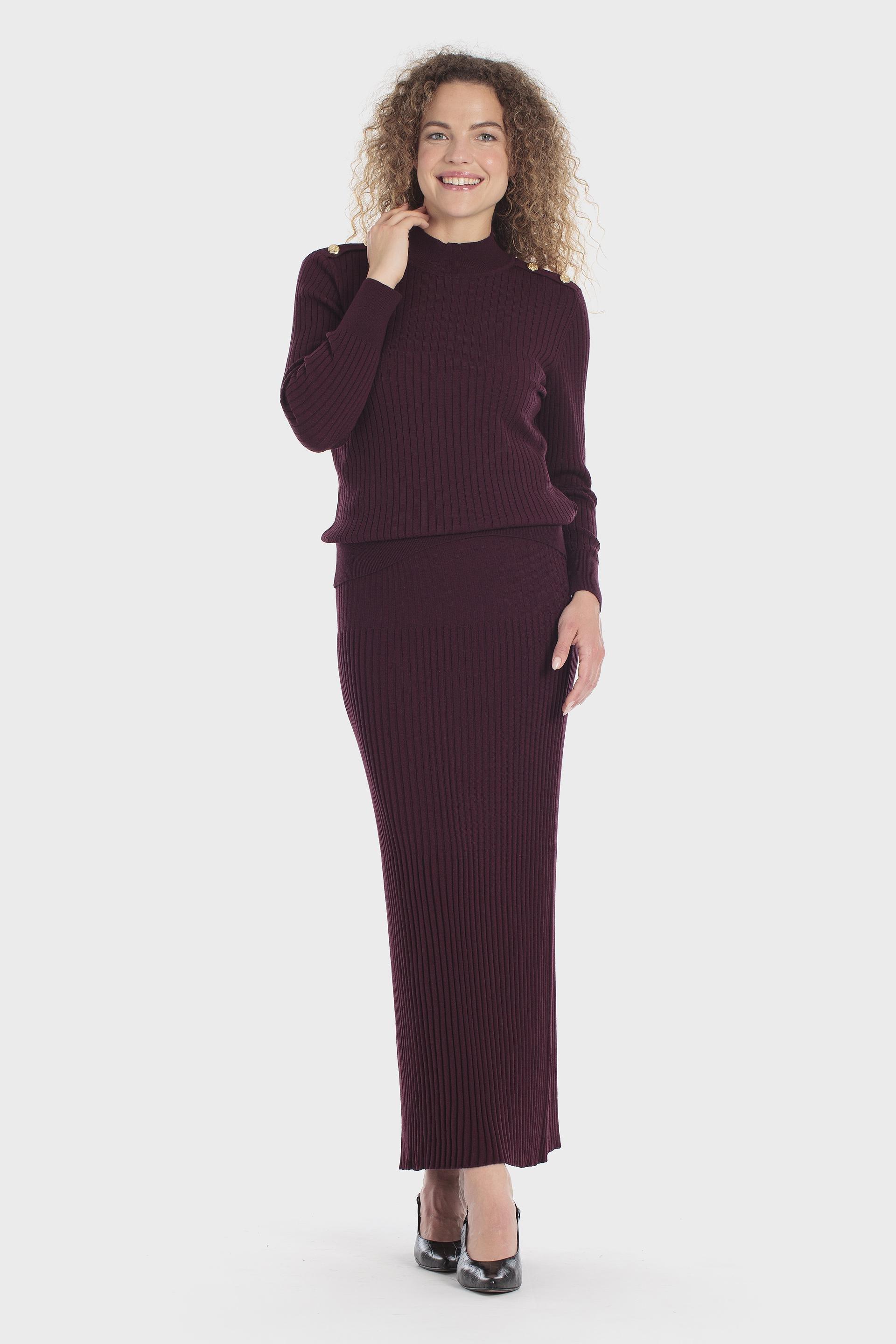 كنزة مضلعة بنفسجية, Purple Mulberry, medium