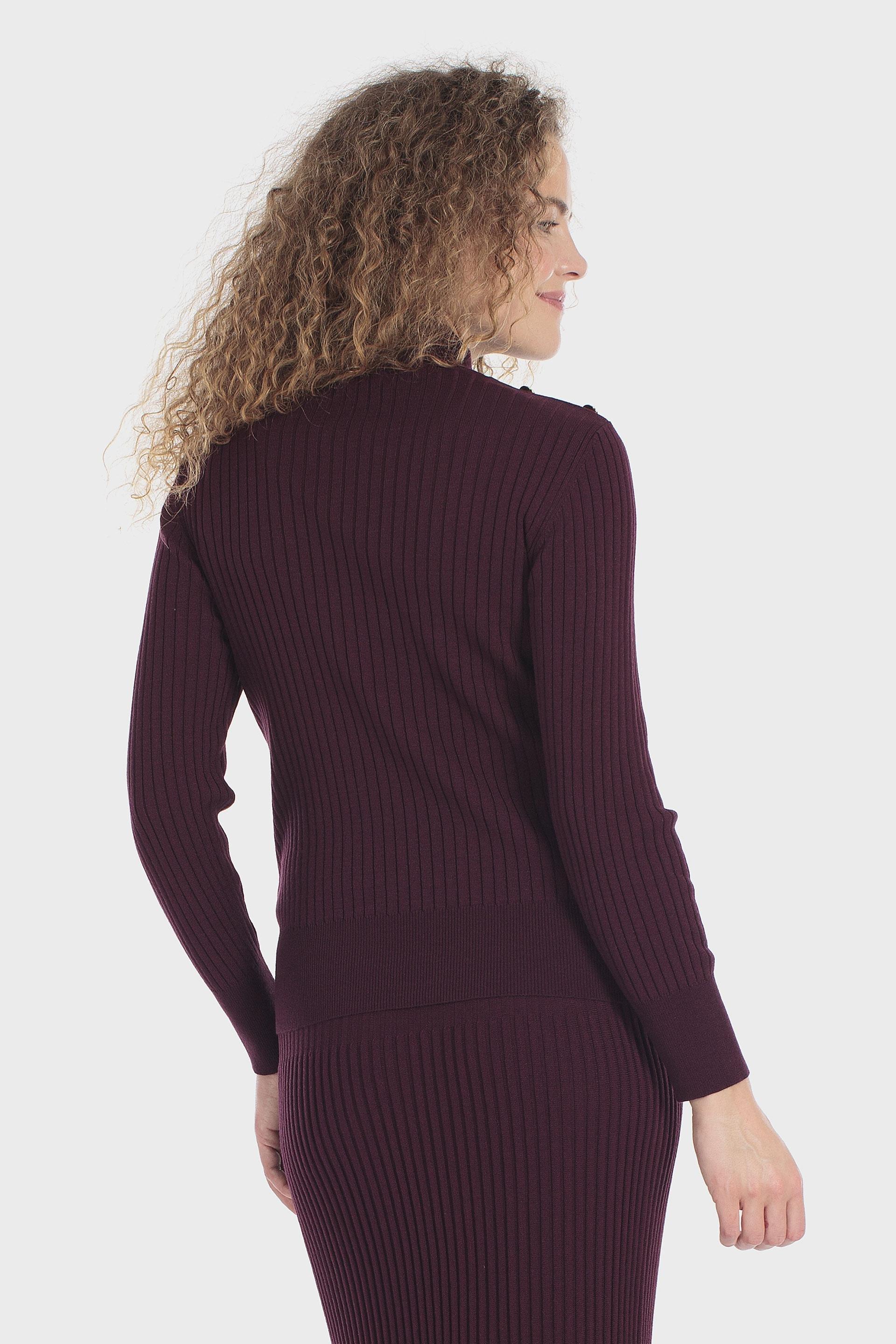 كنزة مضلعة بنفسجية, Purple Mulberry, medium