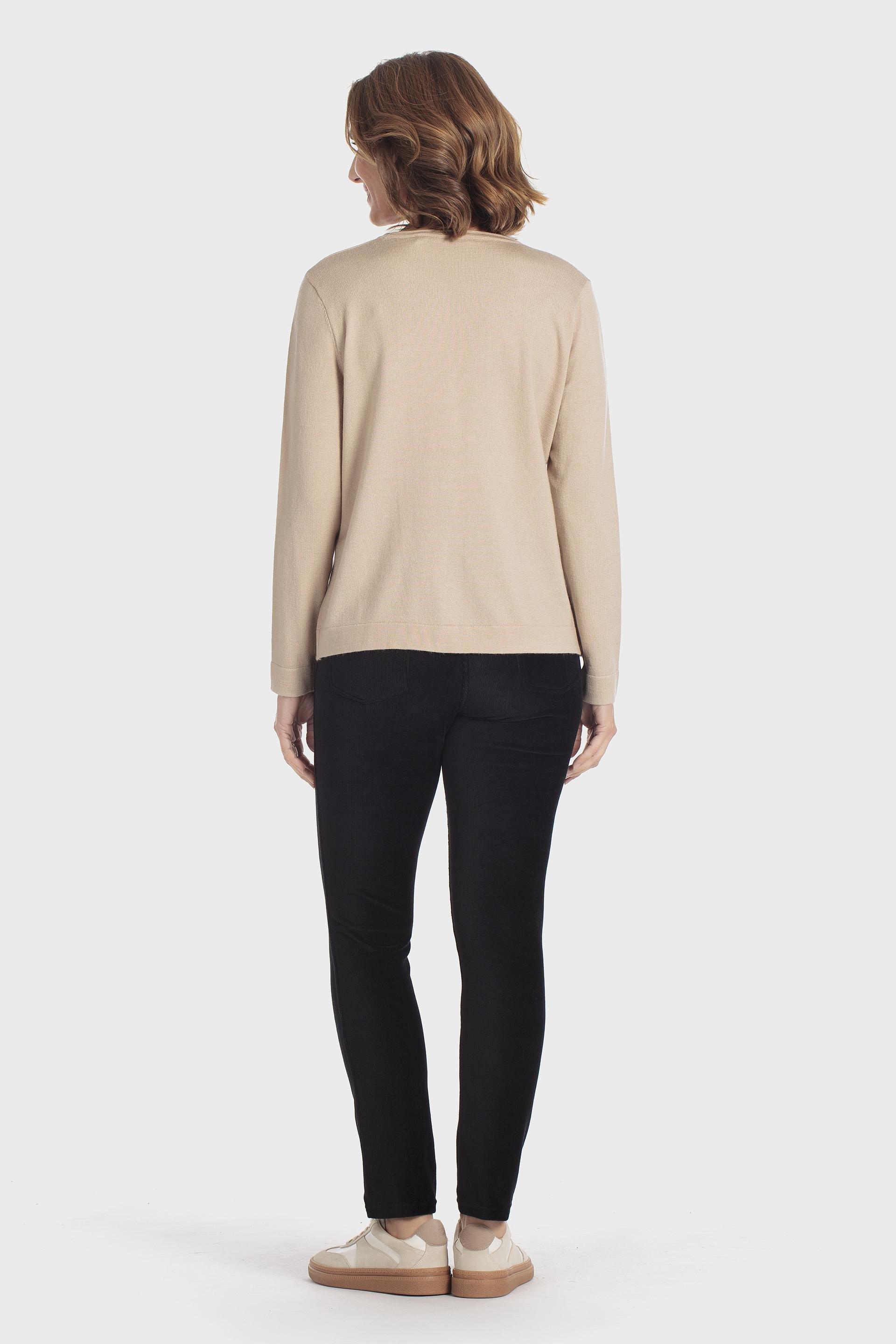 Fantasy Print Sweater Beige, Beige, large image number 3
