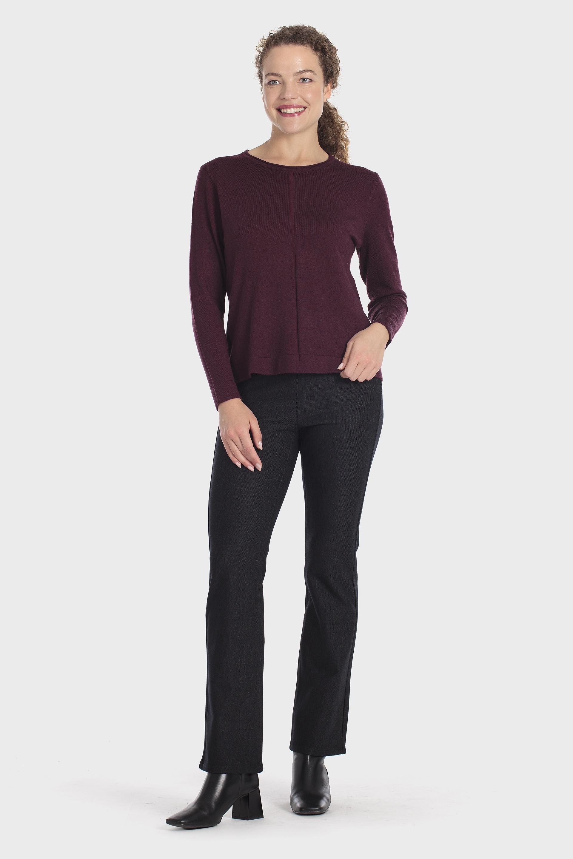 Fantasy Print Sweater Burgundy, Purple Mulberry, medium