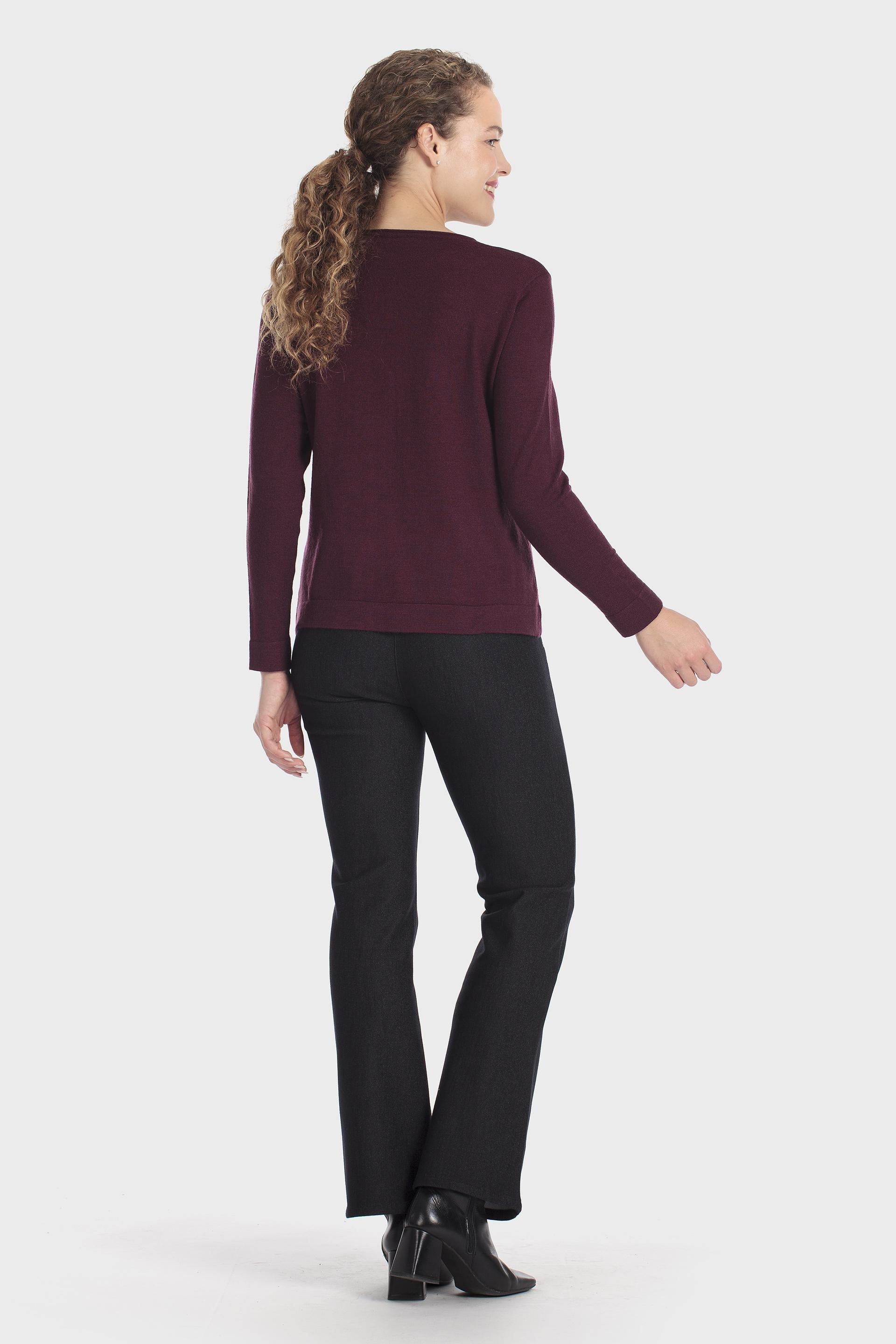 Fantasy Print Sweater Burgundy, Purple Mulberry, large image number 3
