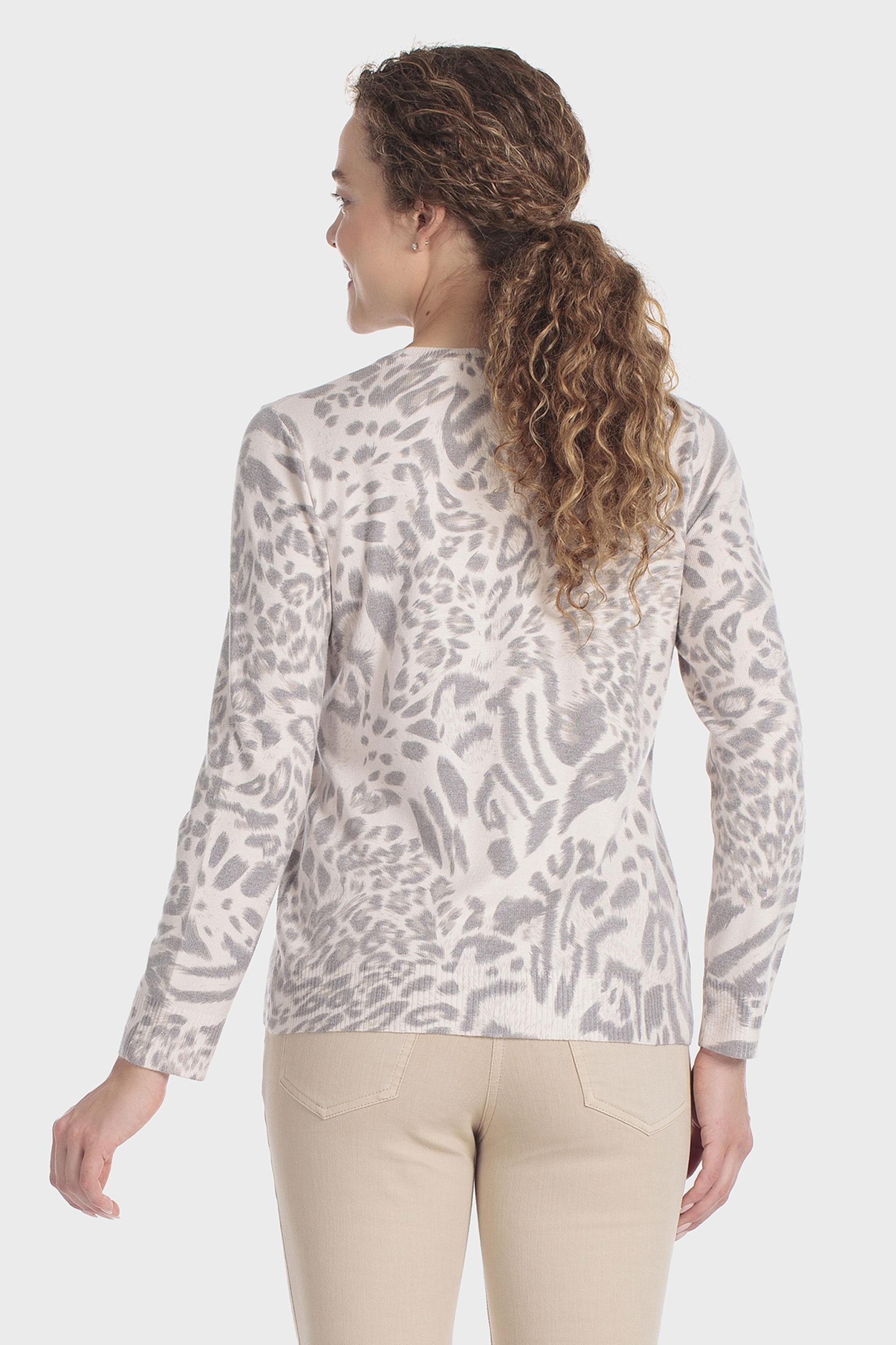 Animal Print Sweater Multicolour, Grey, large image number 2