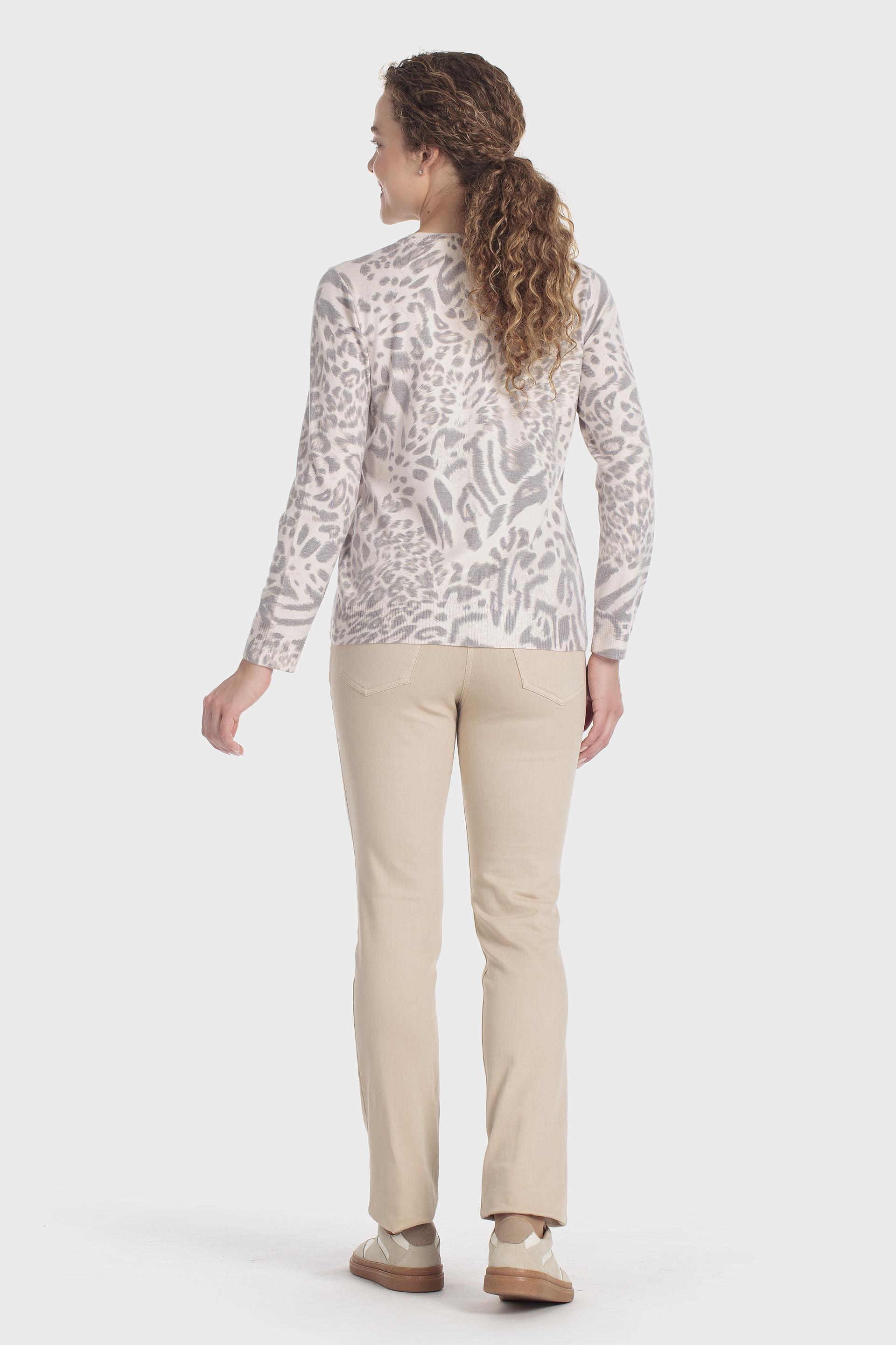 Animal Print Sweater Multicolour, Grey, large image number 3