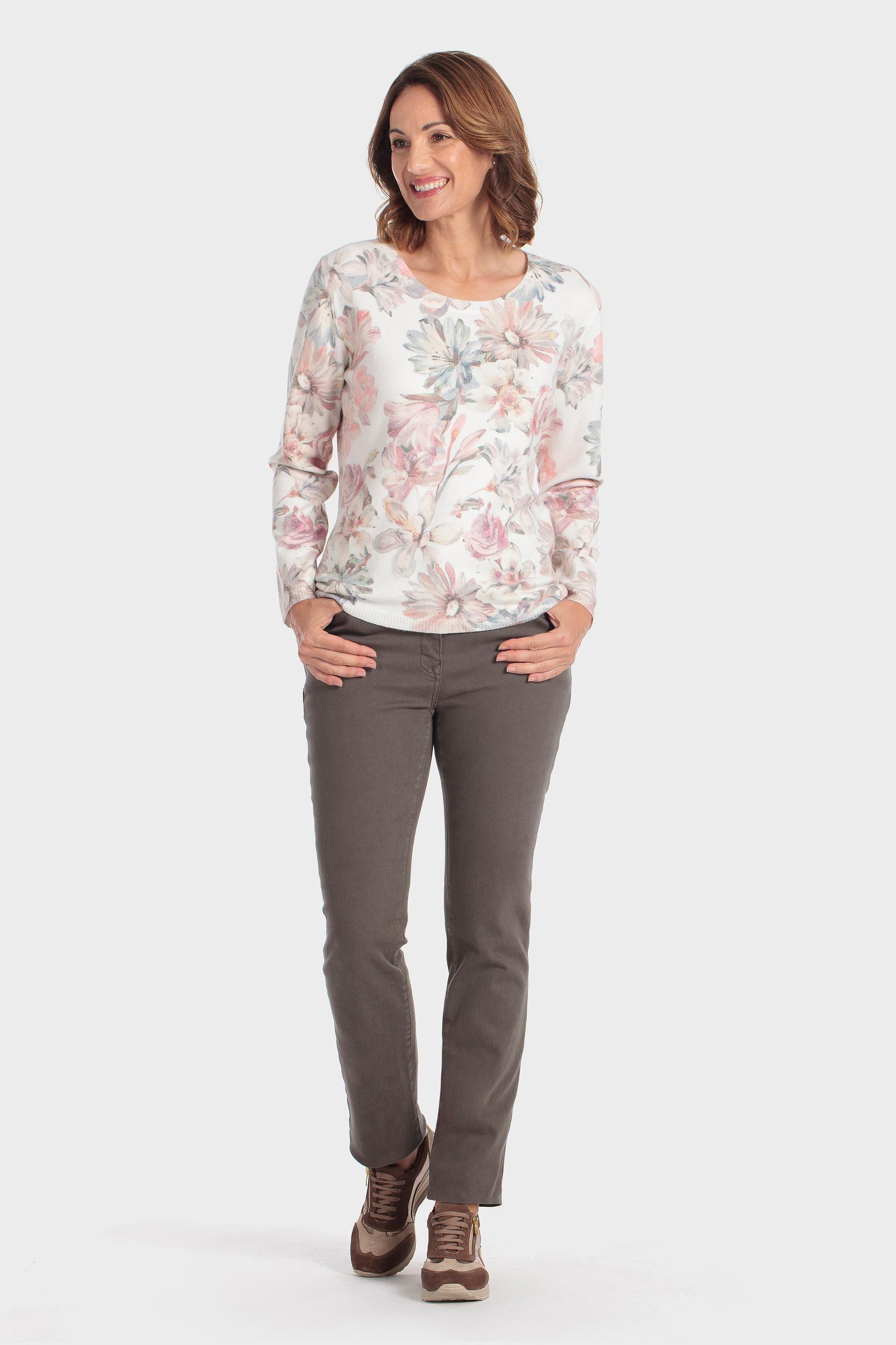 Floral Print Sweater Multicolour, Pink Quartz, large image number 1
