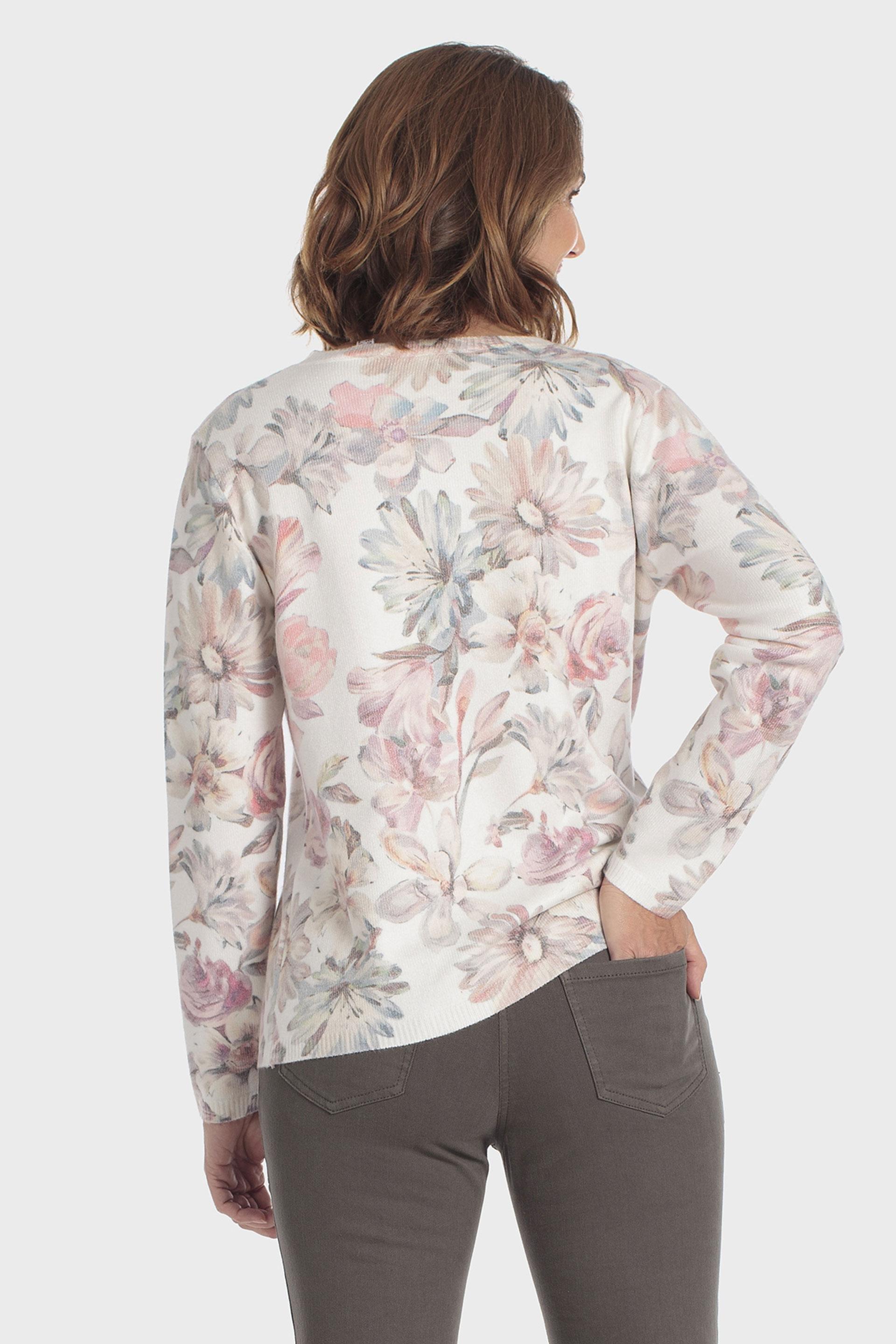 Floral Print Sweater Multicolour, Pink Quartz, large image number 2