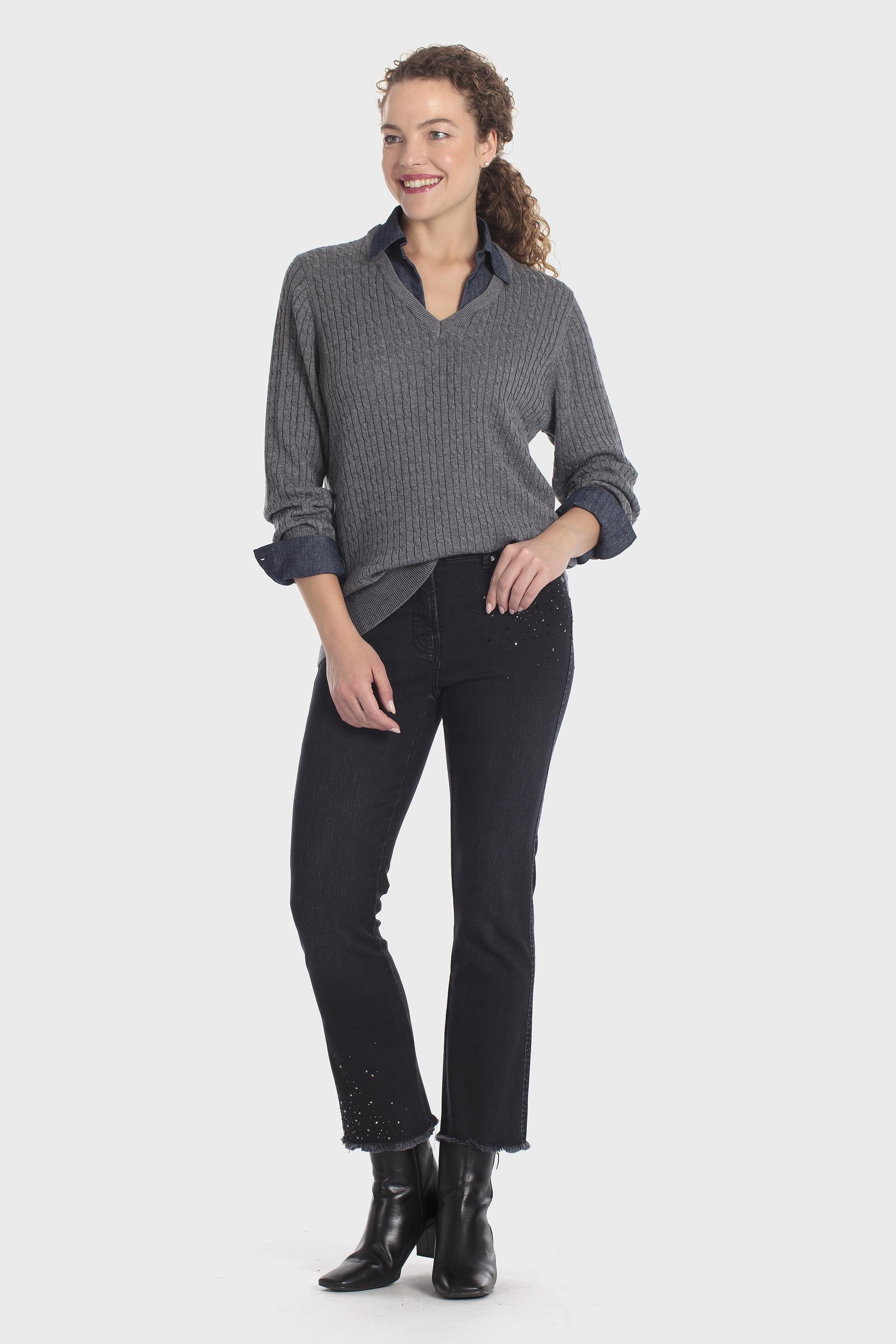 Shirt Sweater Grey, Grey, medium