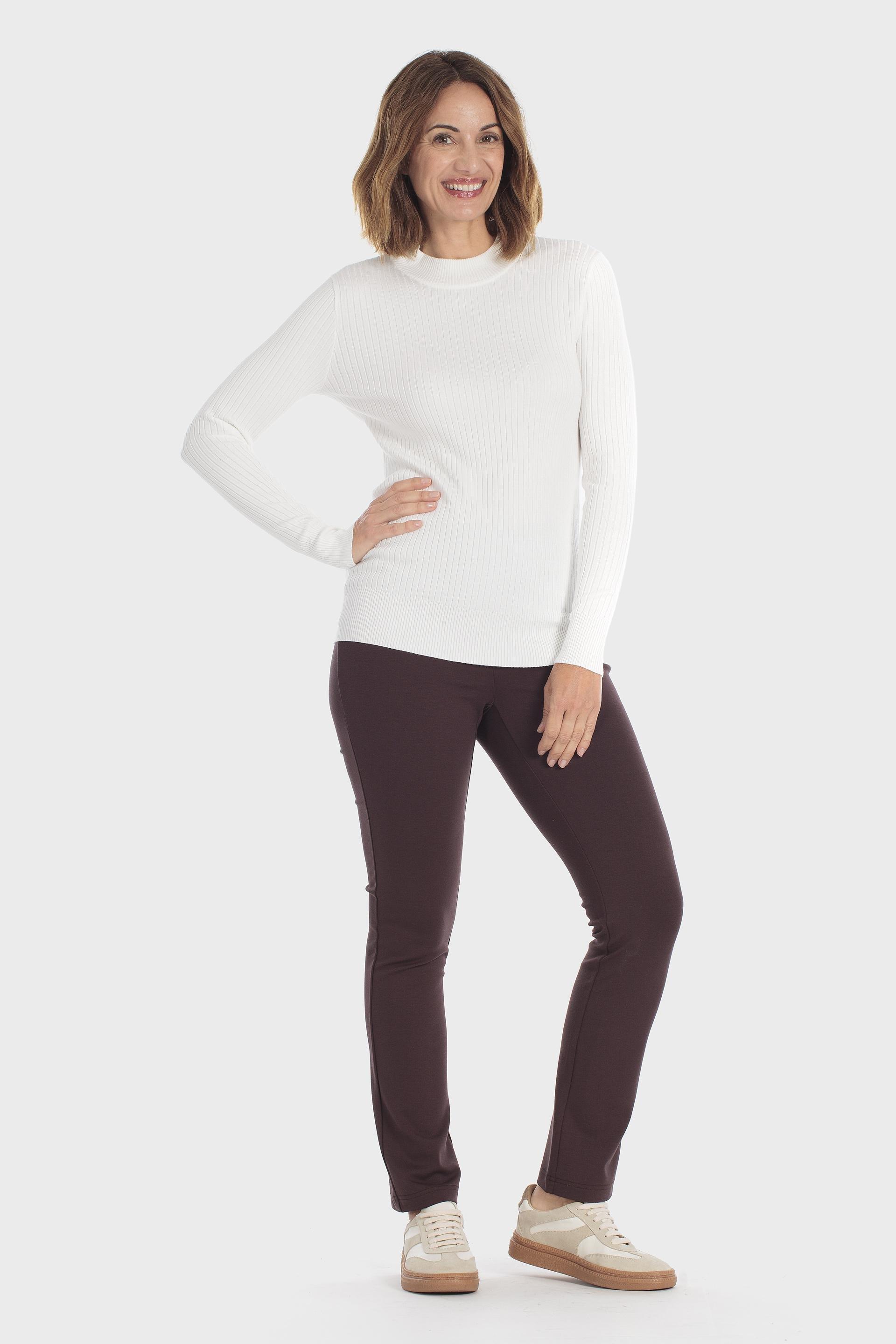 كنزة مضلعة بيضاء, Beige Talc, large image number 1